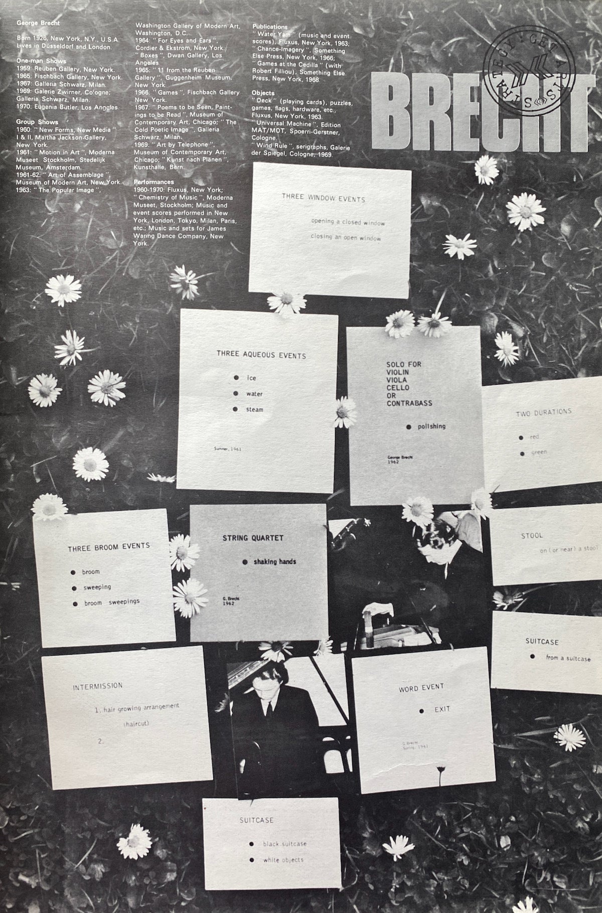 Edinburgh Festival 1970 Art Programme