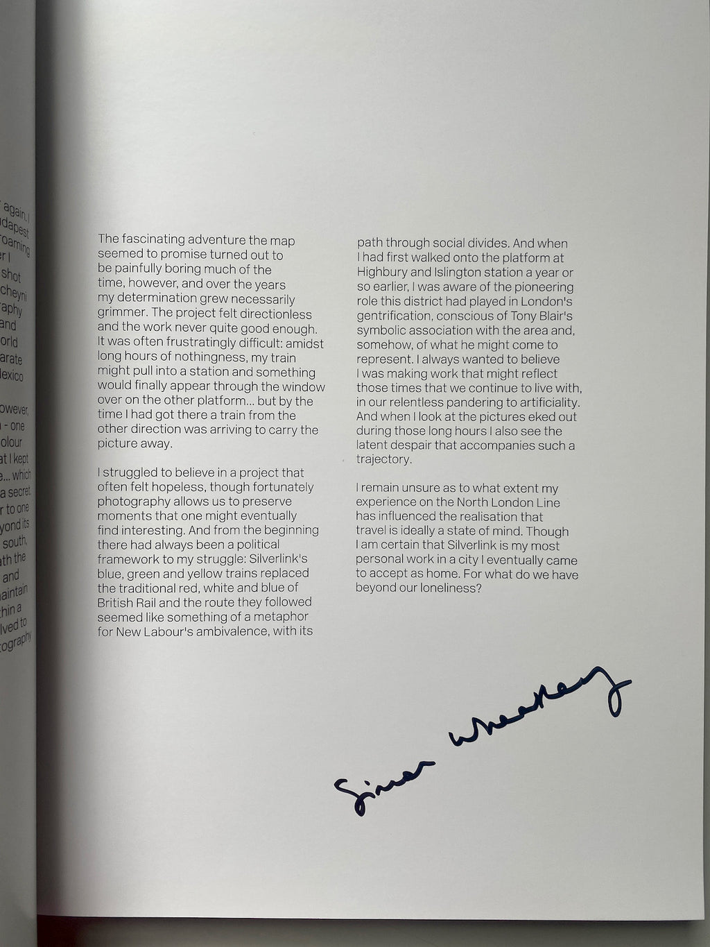 [SIGNED] SIMON WHEATLEY SILVERLINK