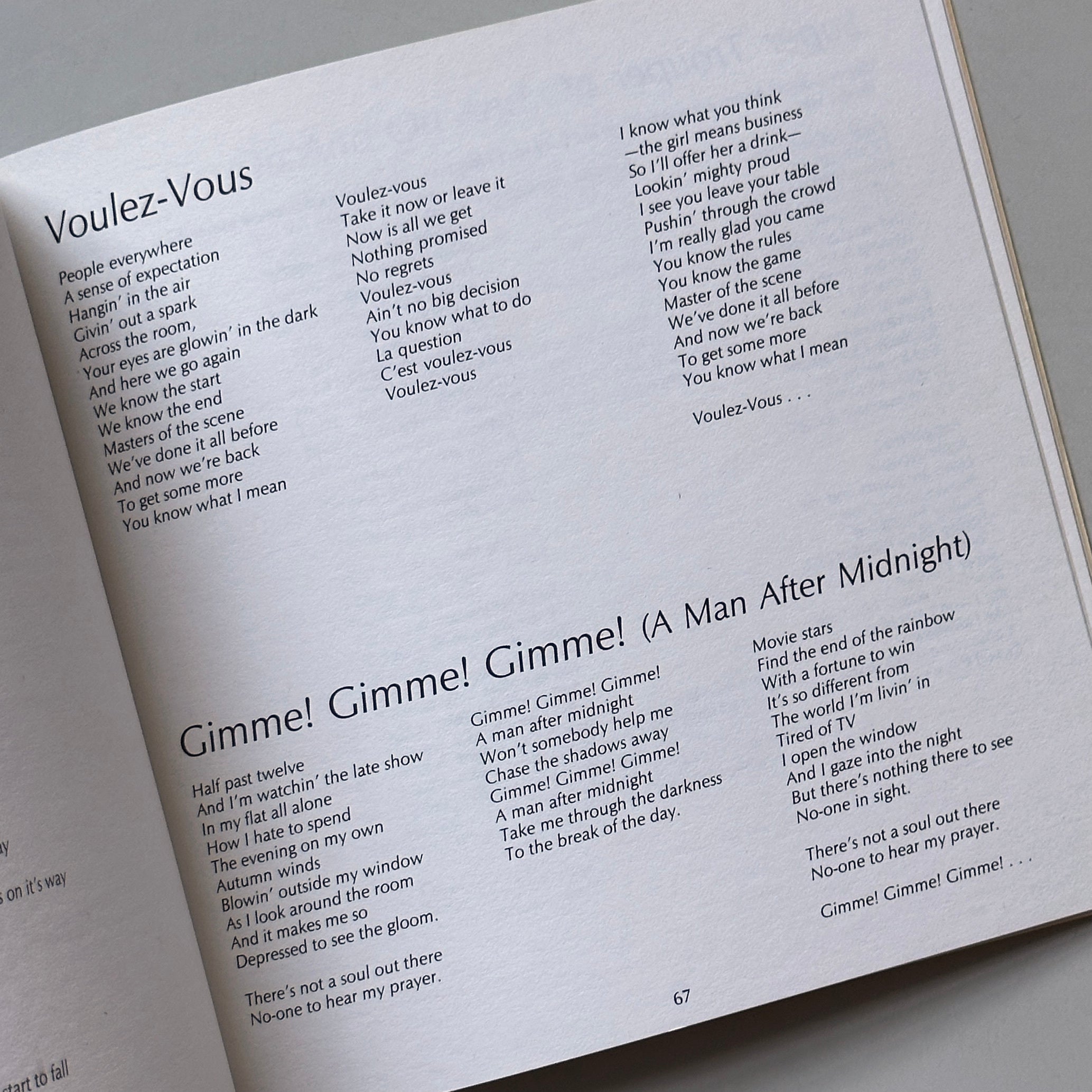 ABBA A Lyrical Collection