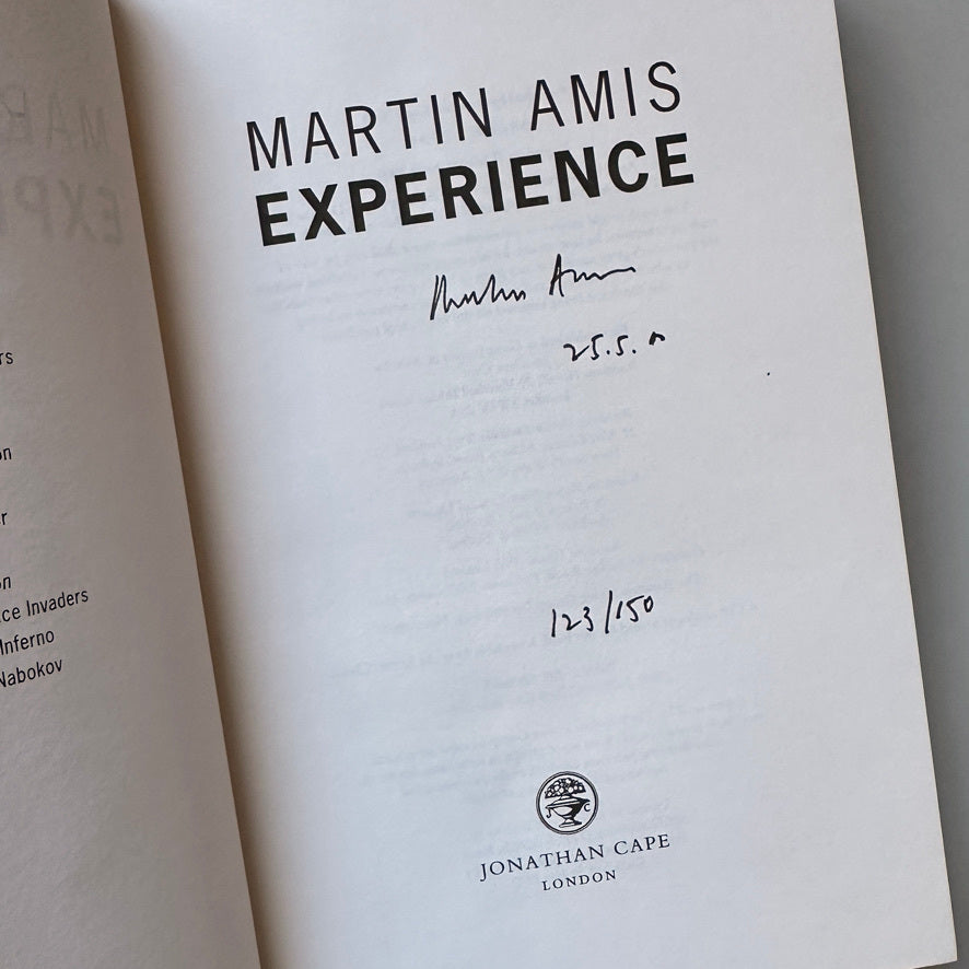 [SIGNED] MARTIN AMIS EXPERIENCE