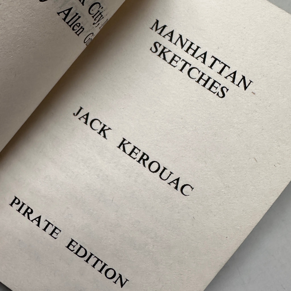Jack Kerouac Manhattan Sketches Hanuman