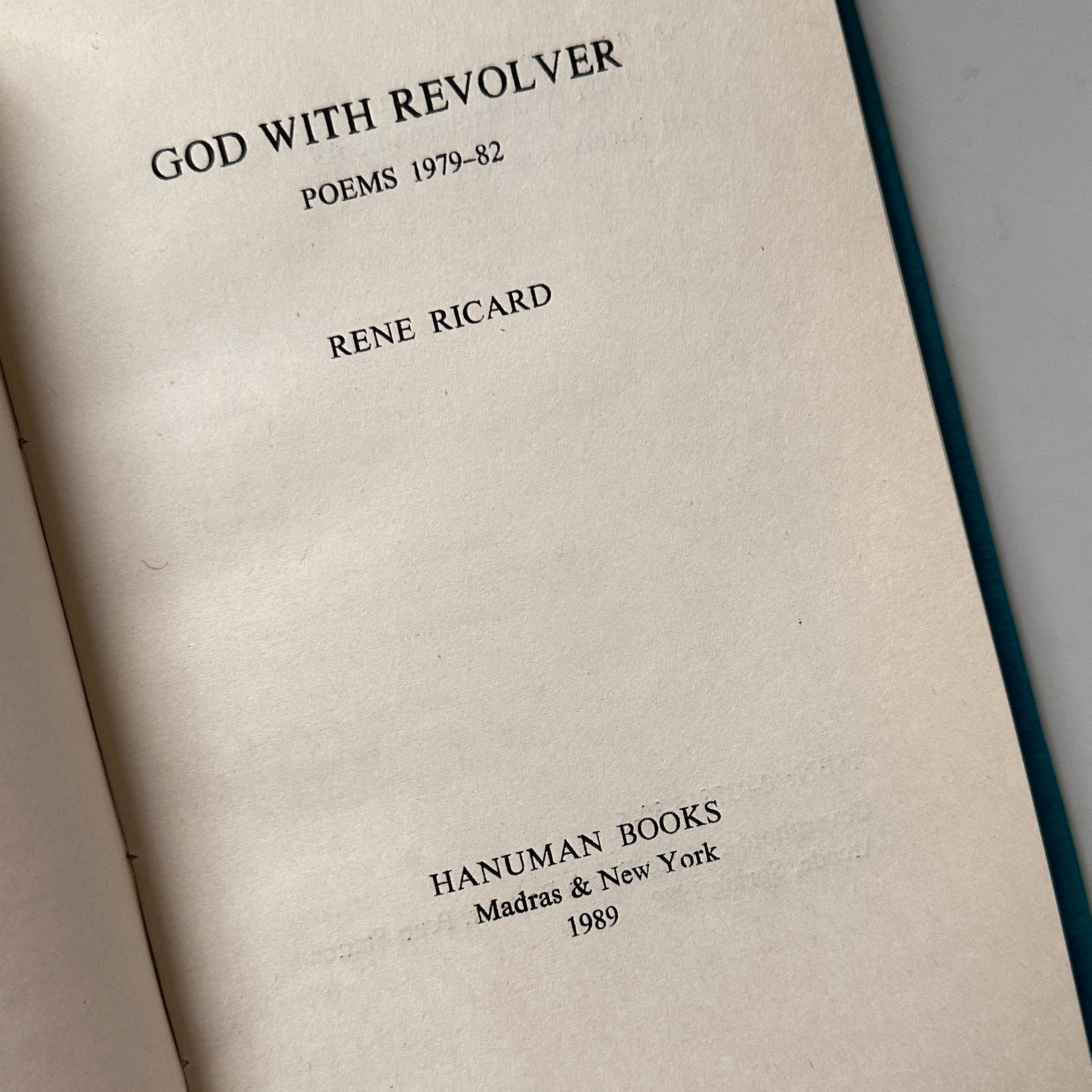 Rene Ricard God With Revolver Hanuman