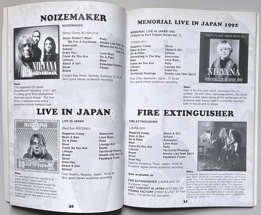 Nirvana Collectors Guide