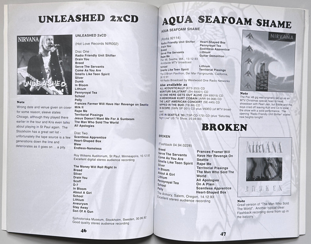 Nirvana Collectors Guide