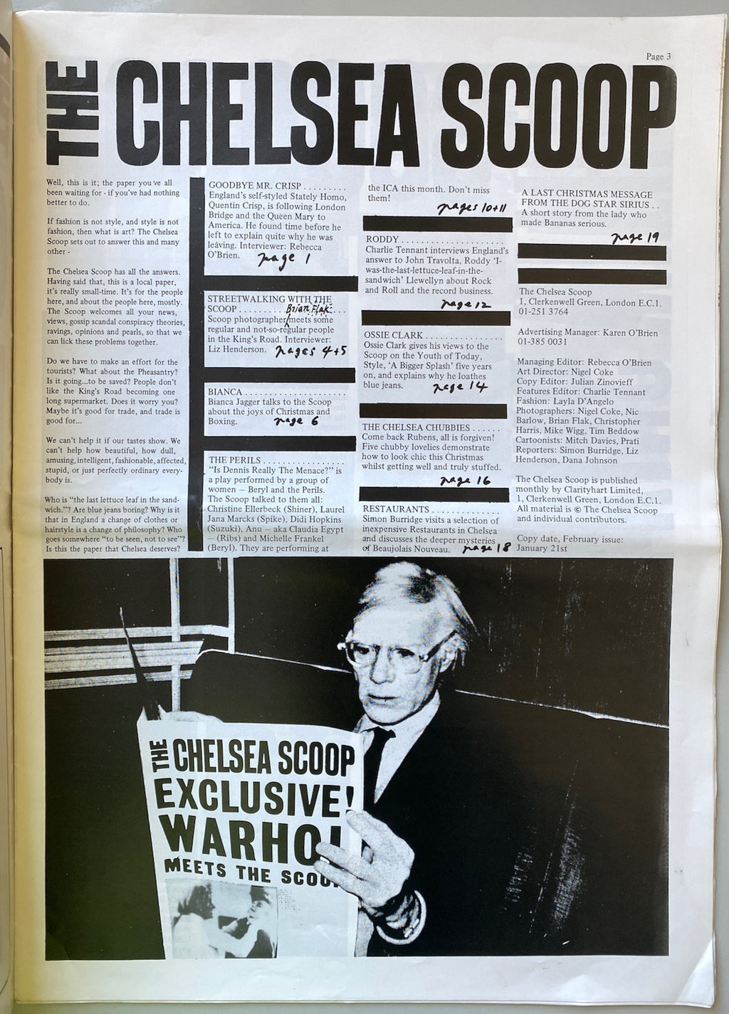 The Chelsea Scoop (the other issue)