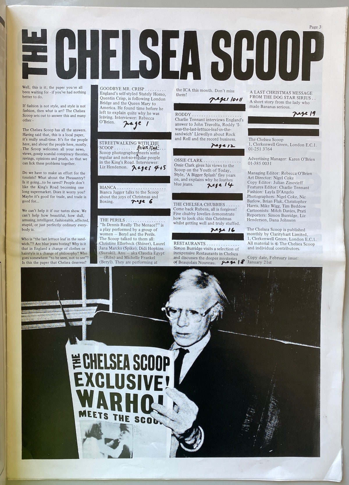 The Chelsea Scoop (the other issue)