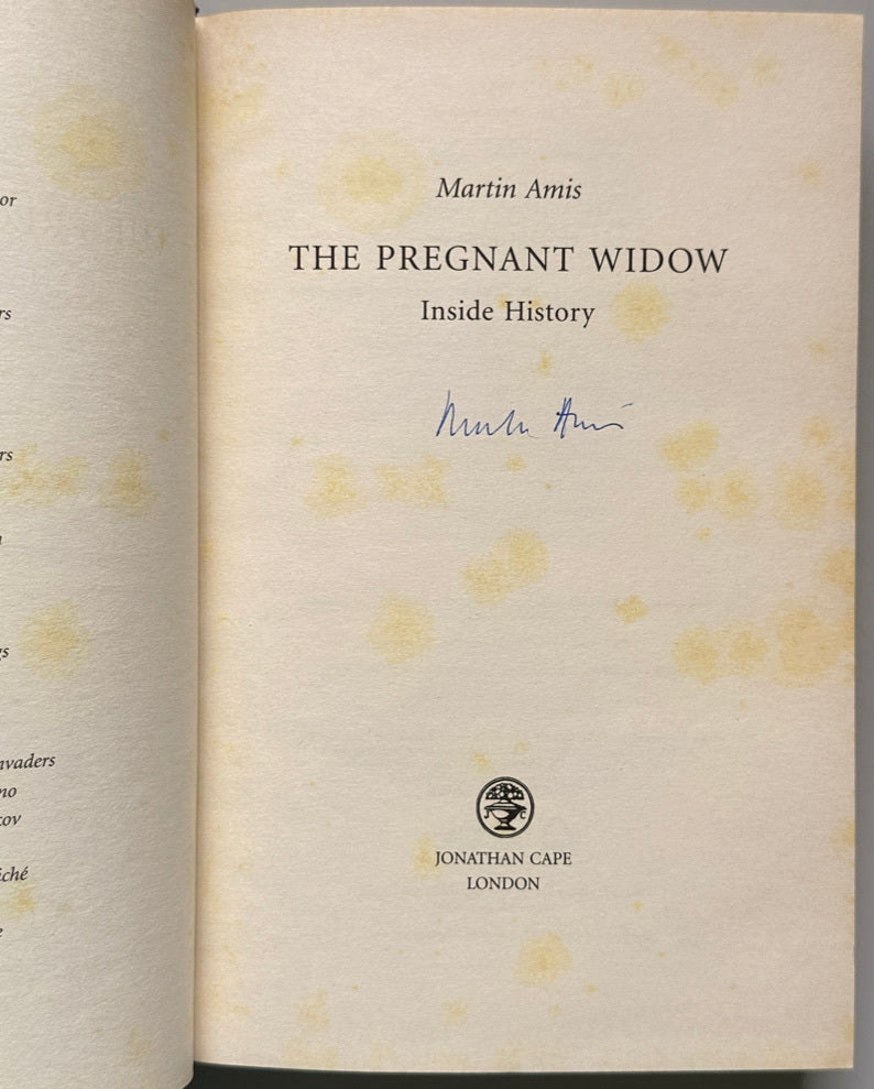 [SIGNED] MARTIN AMIS THE PREGNANT WIDOW