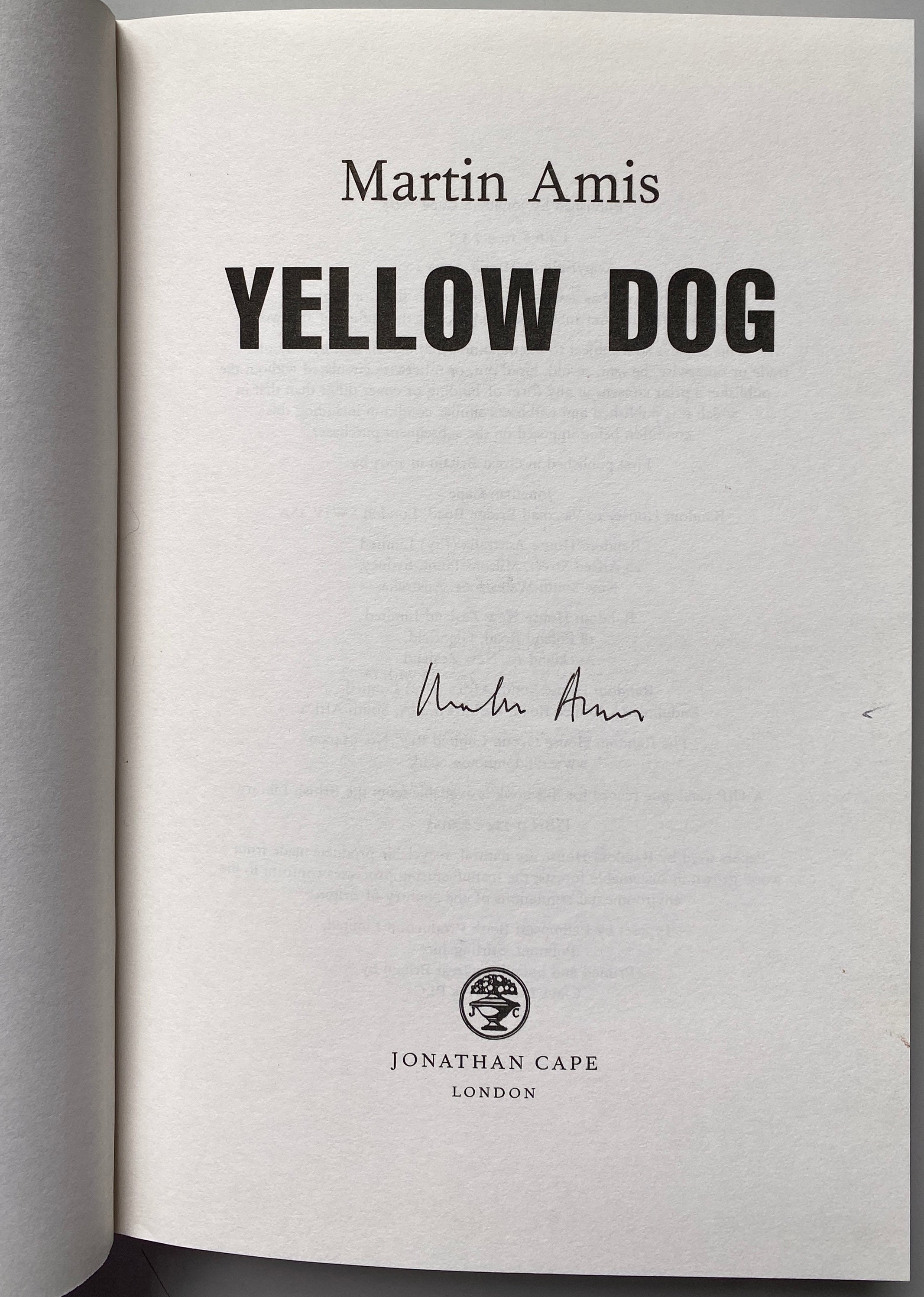 Martin Amis Yellow Dog
