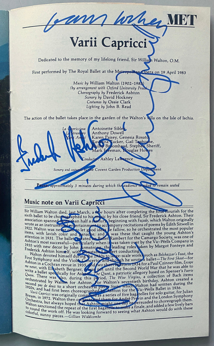[SIGNED] DAVID HOCKNEY MET OPERA HOUSE