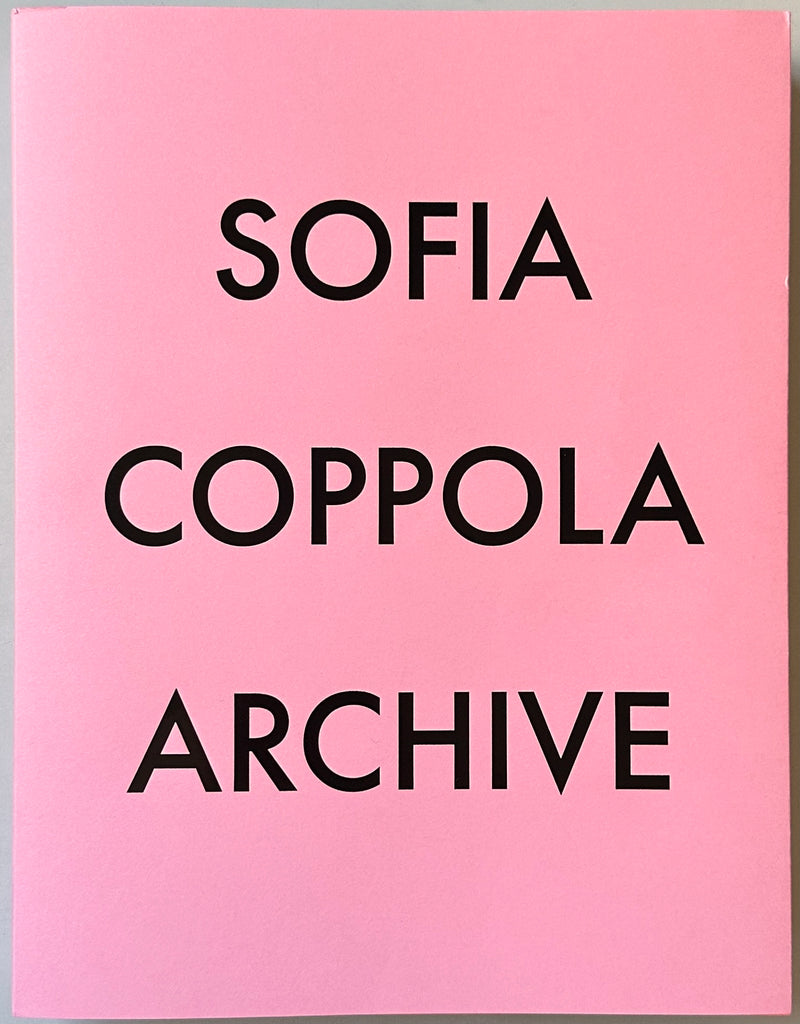 [SIGNED] SOFIA COPPOLA ARCHIVE