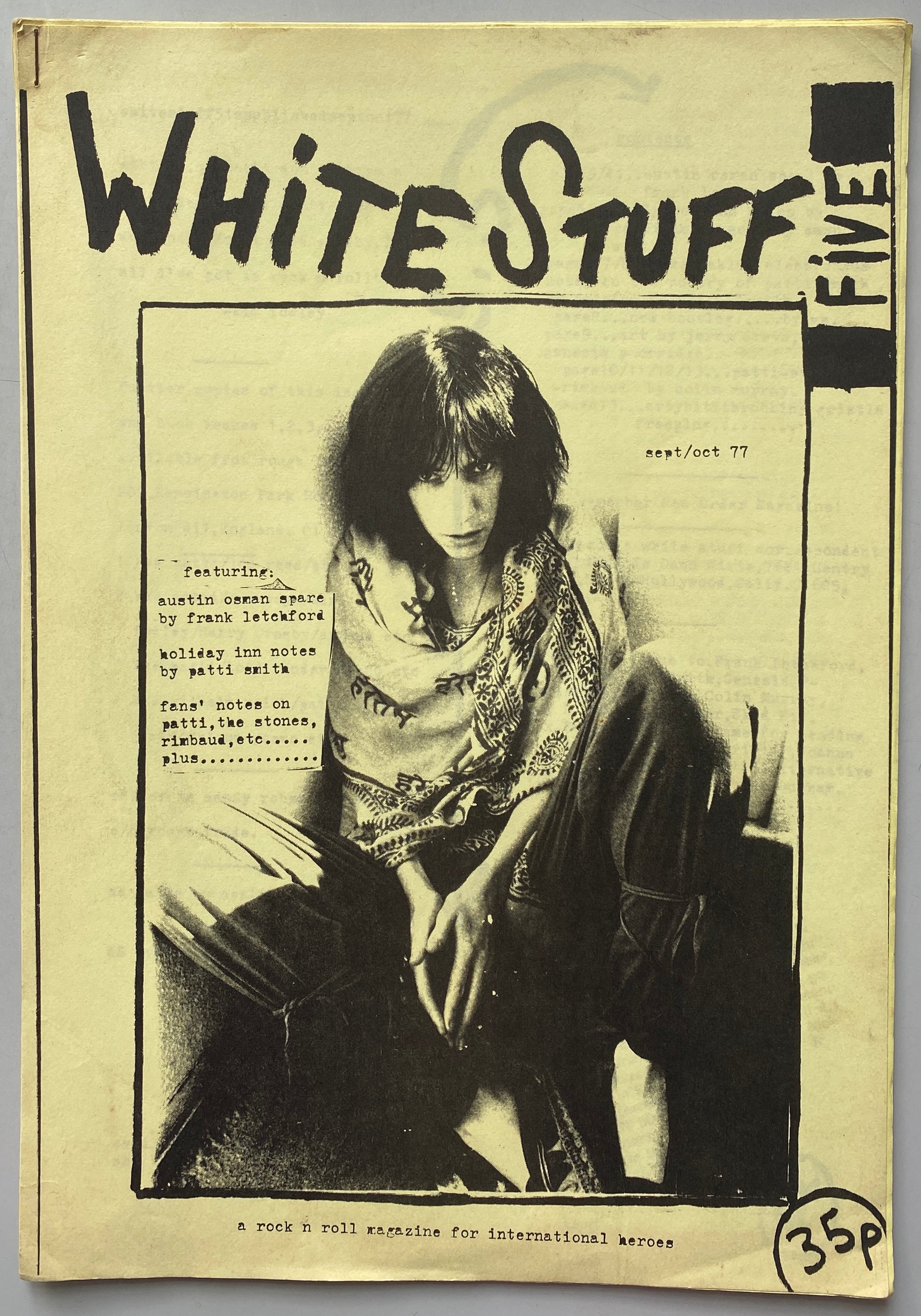 Patti Smith White Stuff no.5