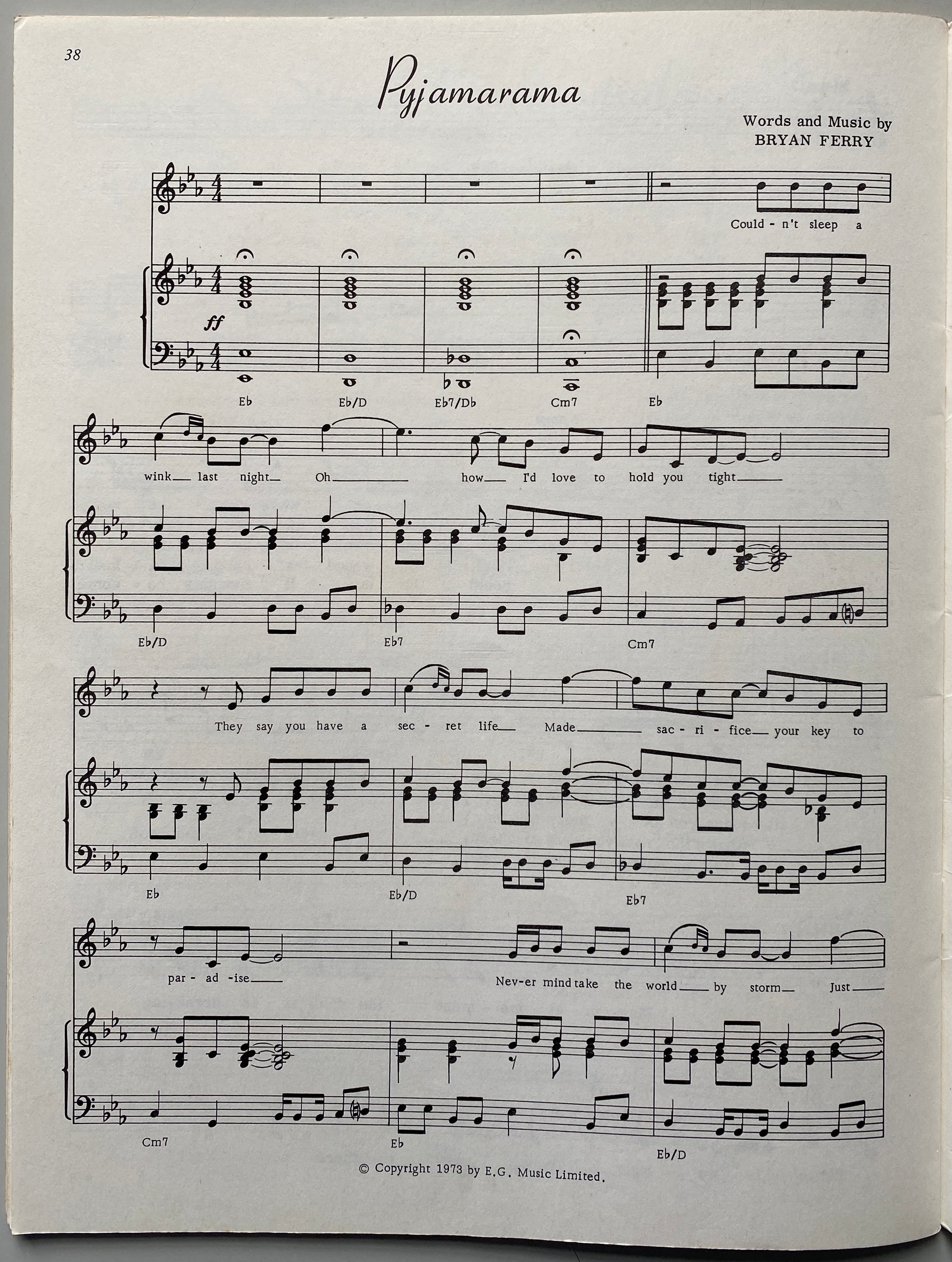 The Roxy Music Songbook