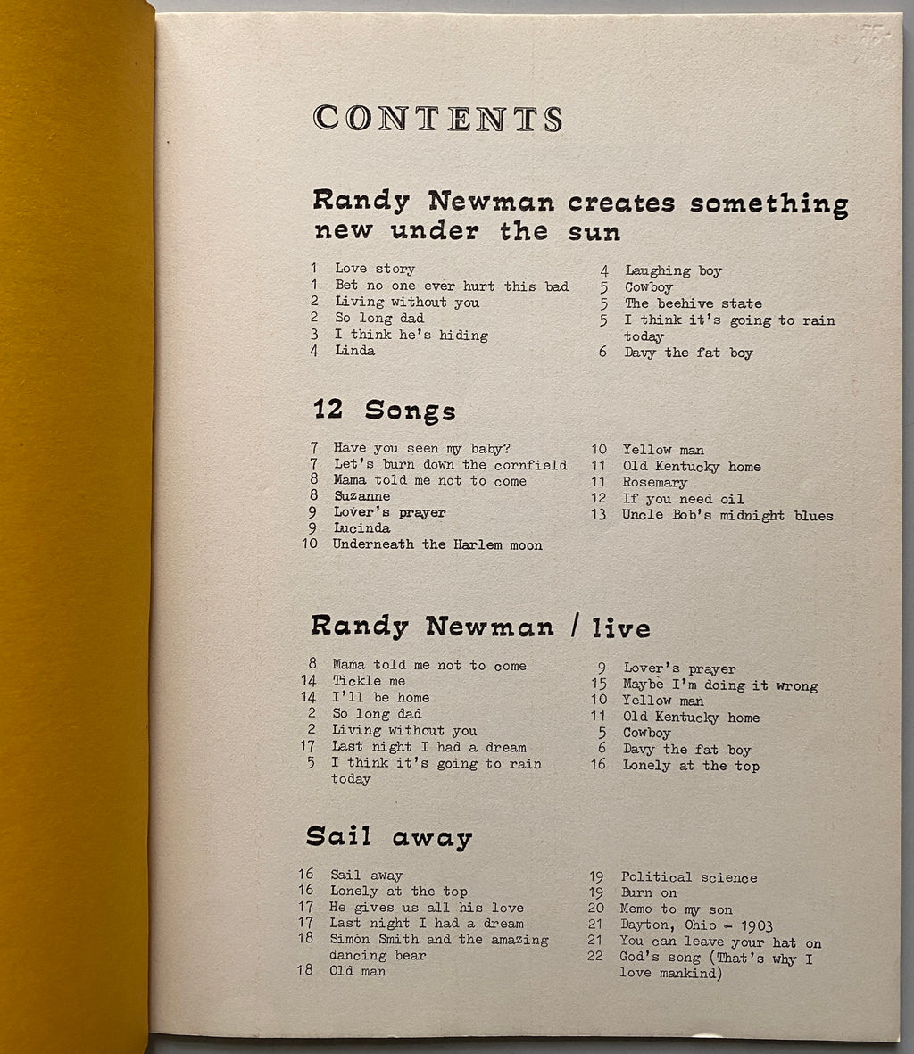 Randy Newman songbook