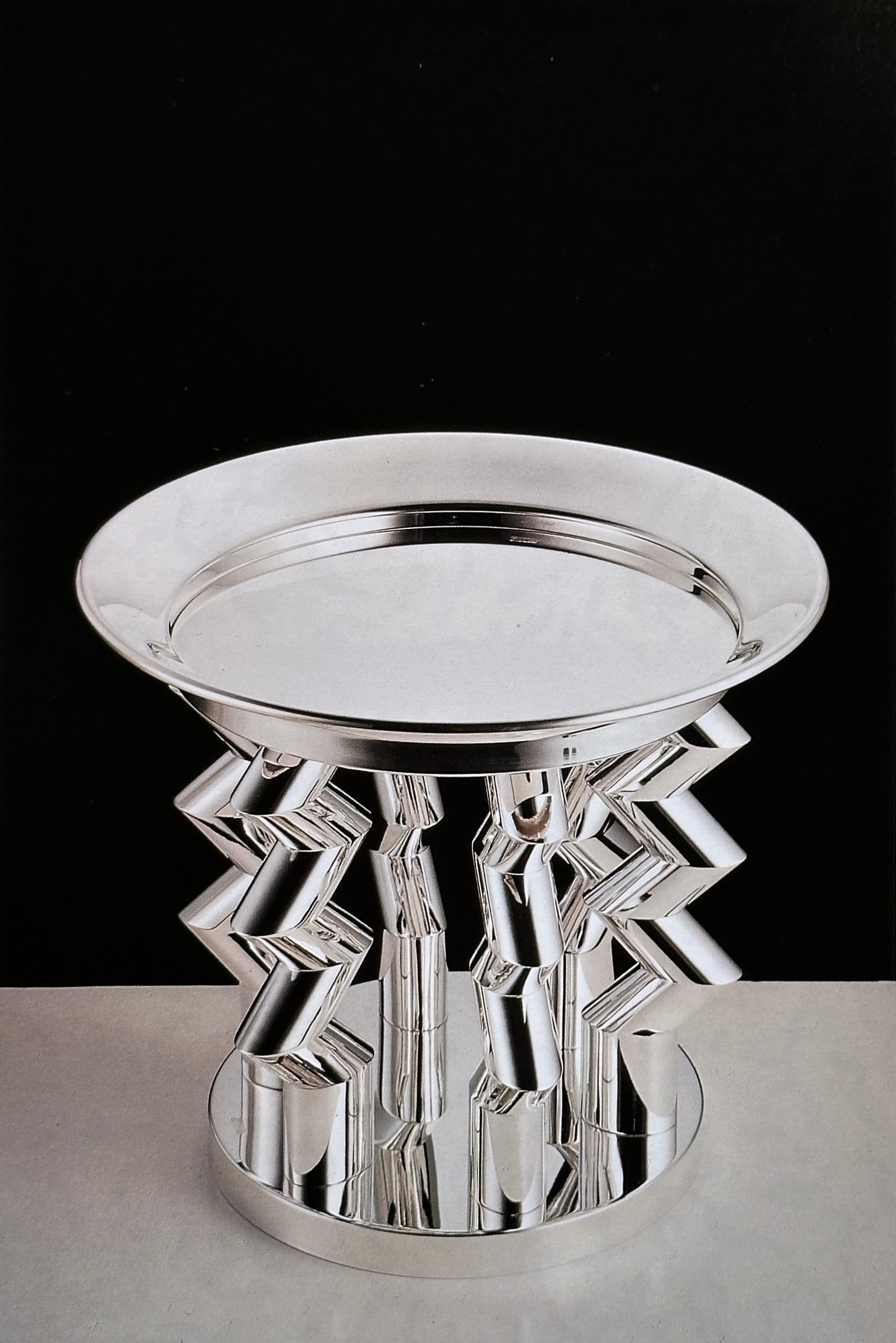 Memphis Ceramics Silver Glass