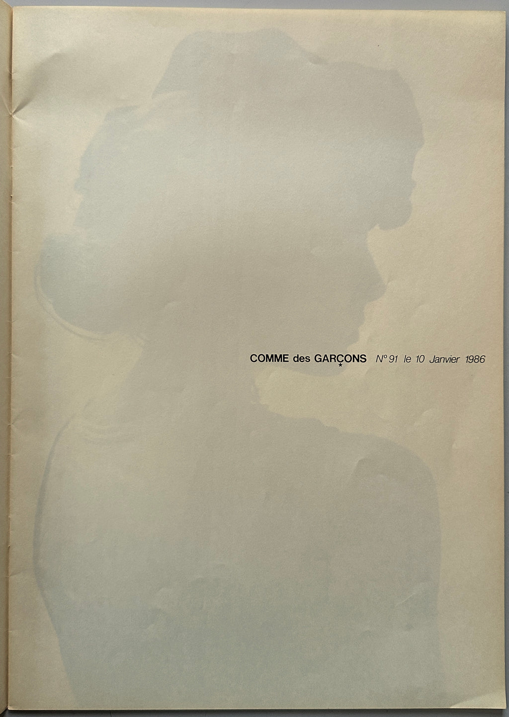 COMME des GARÇONS No.91 January 1986 Paolo Roversi