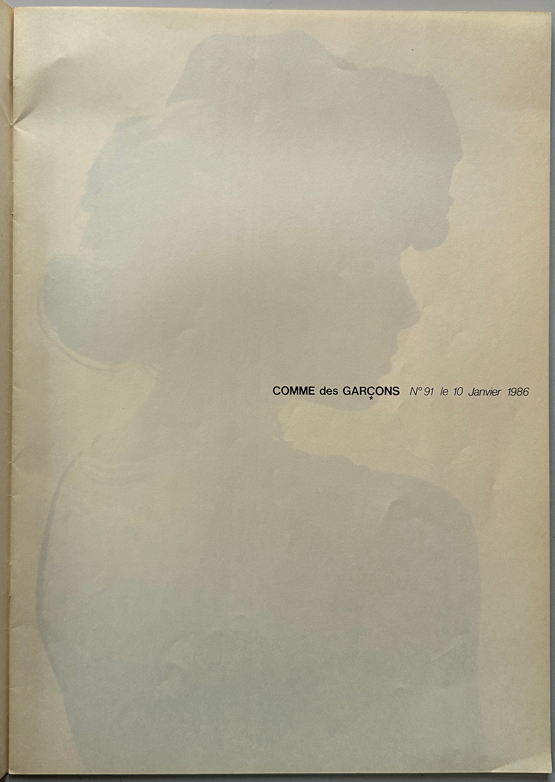 COMME des GARÇONS No.91 January 1986 Paolo Roversi