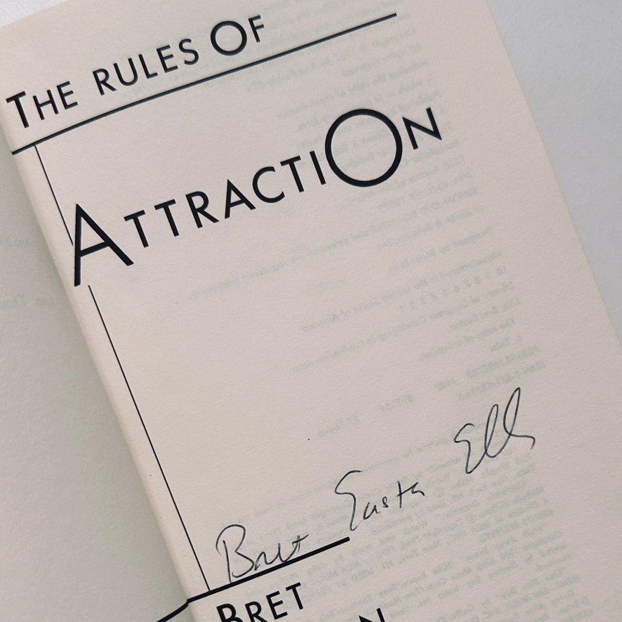 [SIGNED] BRET EASTON ELLIS THE RULES OF ATTRACTION