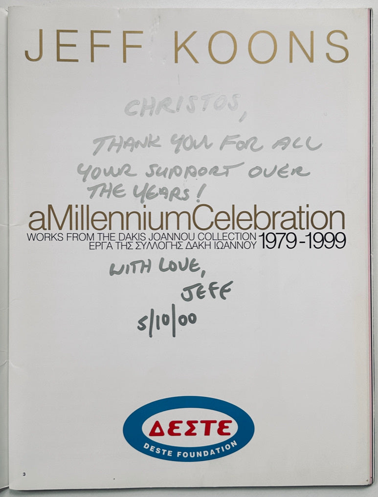[SIGNED] JEFF KOONS A MILLENIUM CELEBRATION