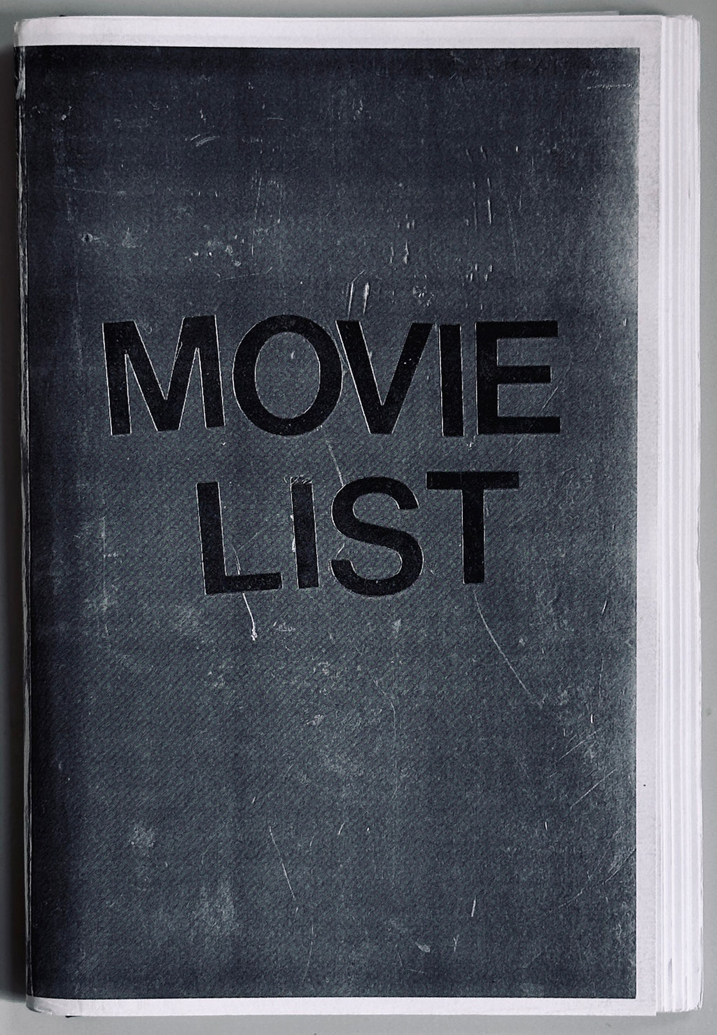 Dash Snow Movie List zine edition