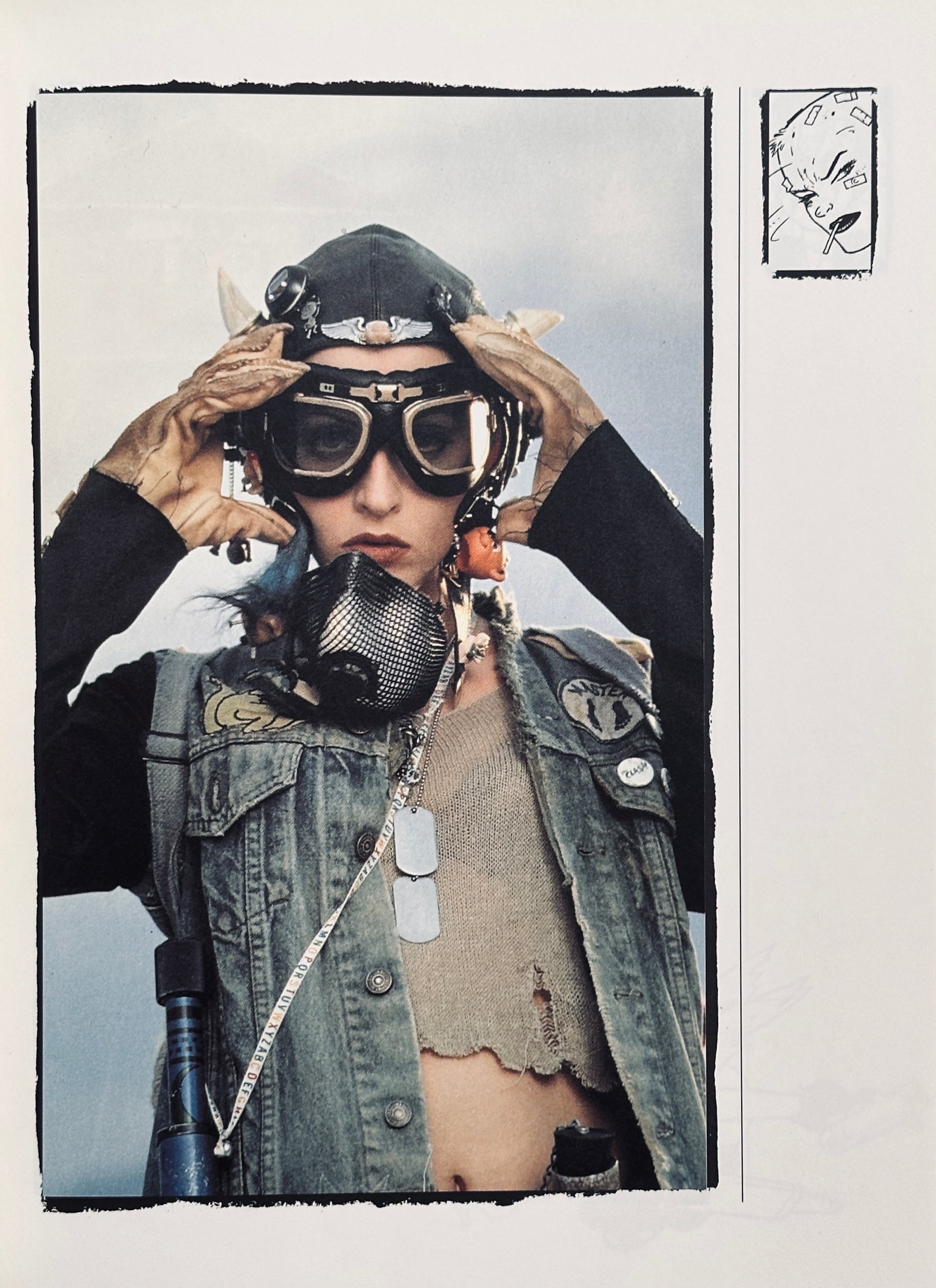 90s TANK GIRL タンクガール イヤーウォーマー　耳あて The Making of Tank Girl – IDEA