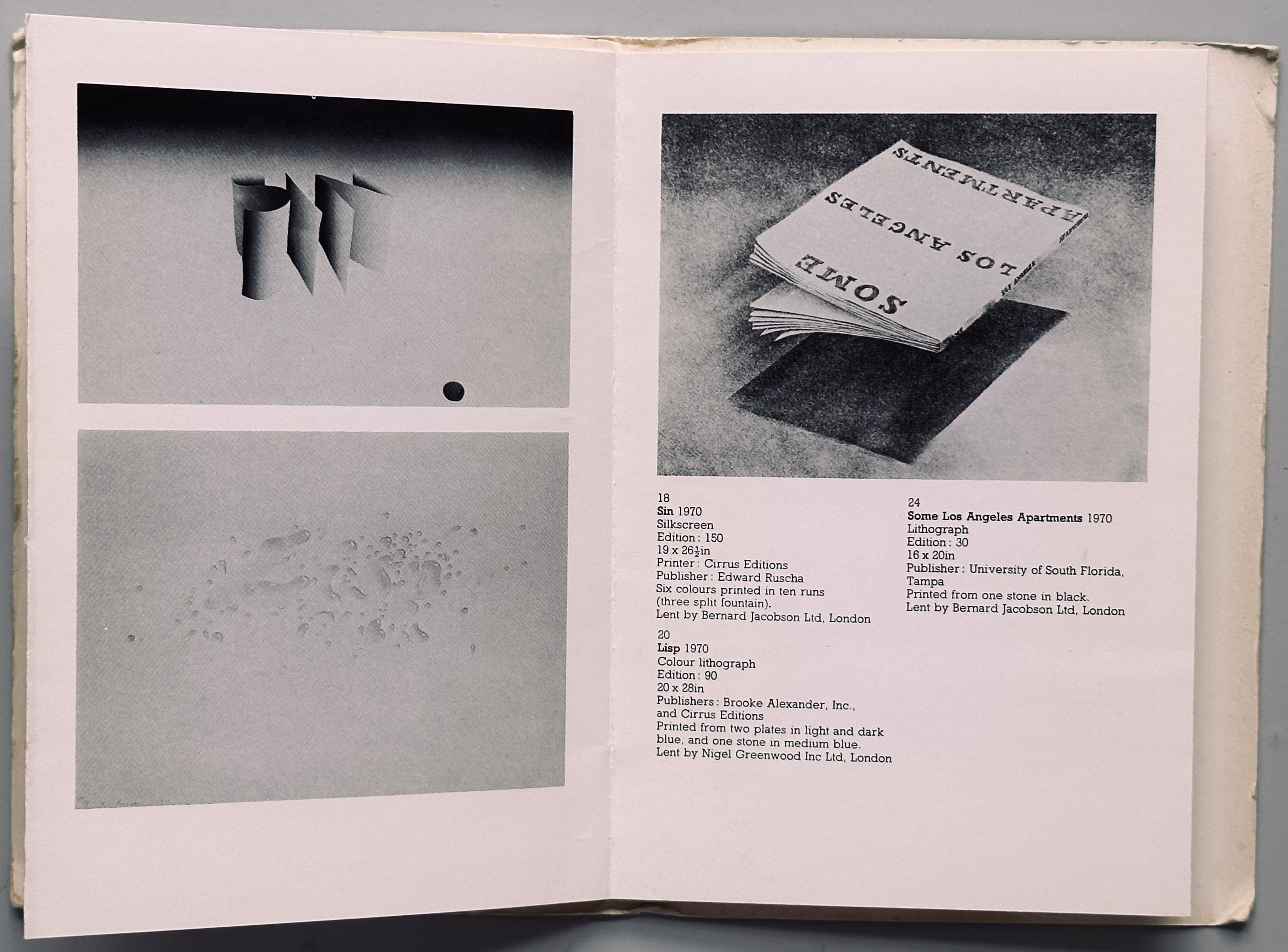 Ed Ruscha Prints and Publications 1962-1974