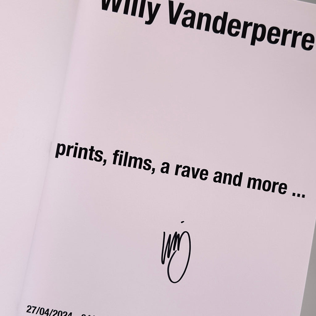[SIGNED] WILLY VANDERPERRE PRINTS FILMS A RAVE AND MORE