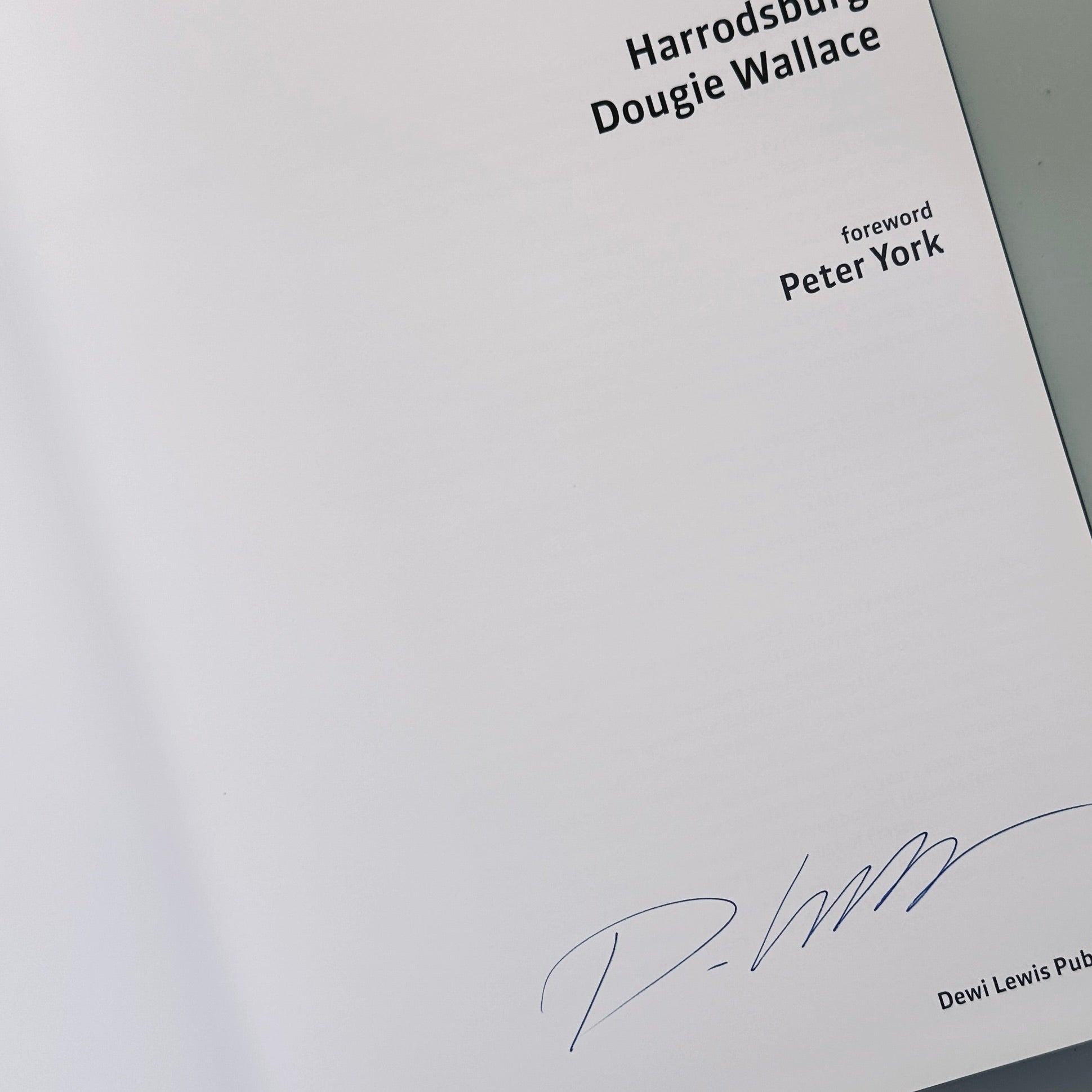 [SIGNED] DOUGIE WALLACE HARRODSBURG