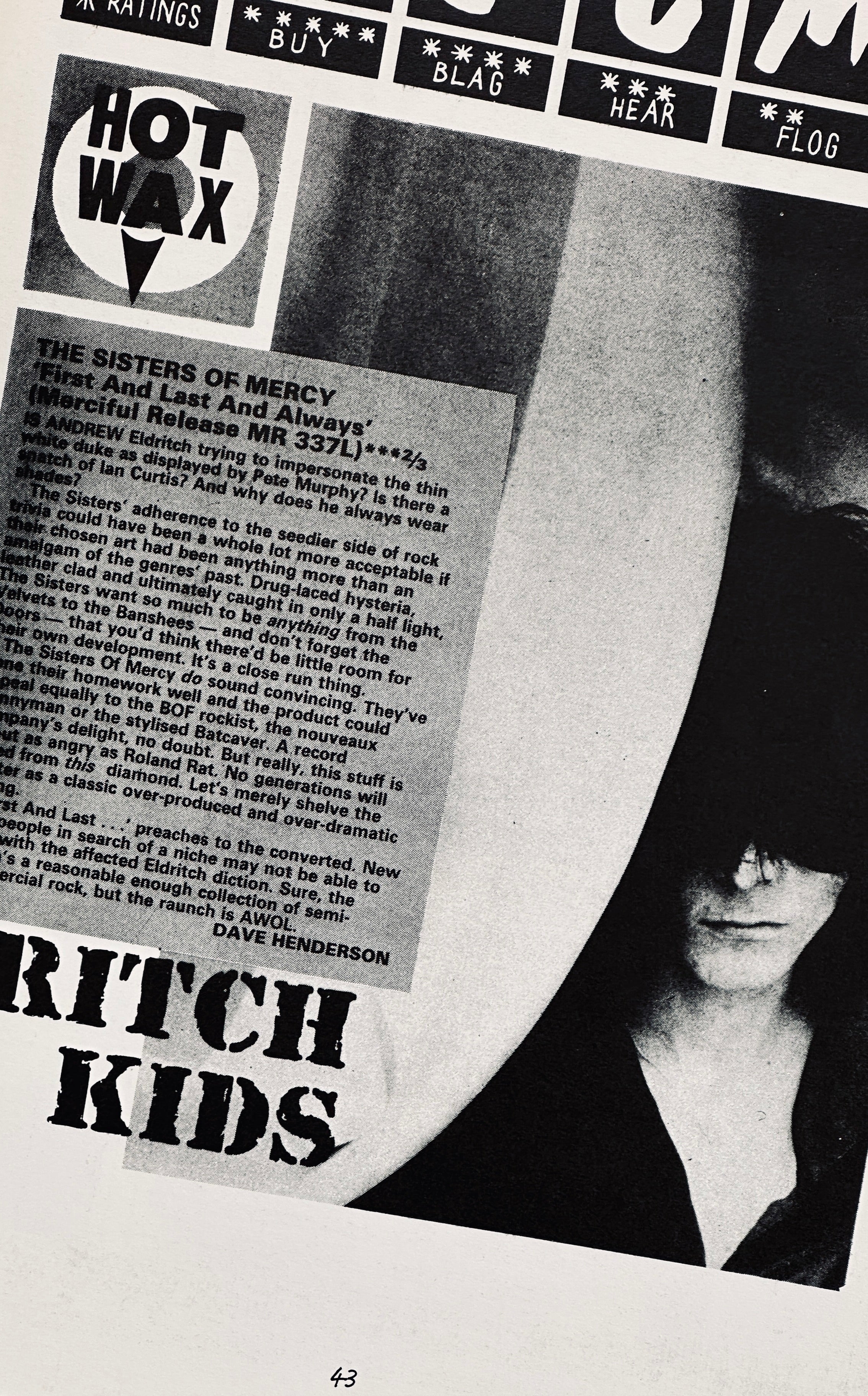 The Sisters of Mercy Cuttings