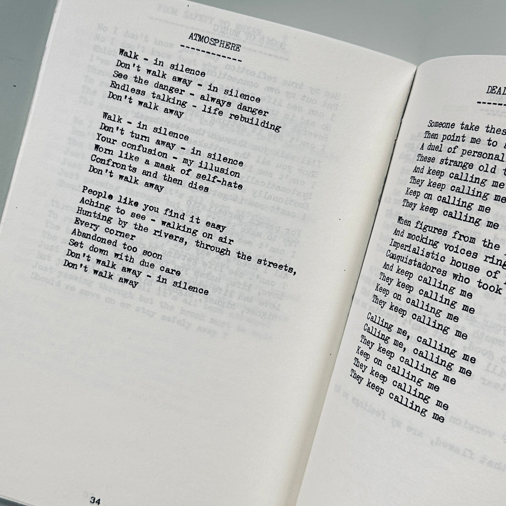 Unique Joy Division Lyric Book
