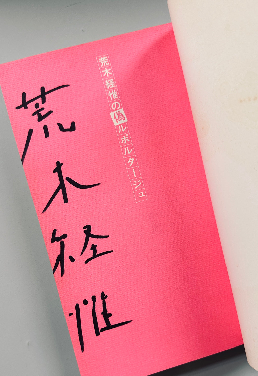 [SIGNED] NOBUYOSHI ARAKI FAKE REPORATGE