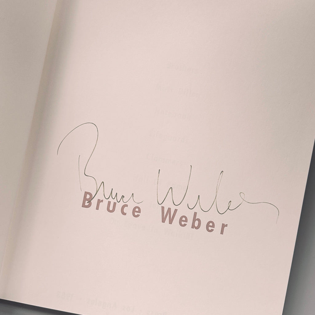 [SIGNED] BRUCE WEBER 1983