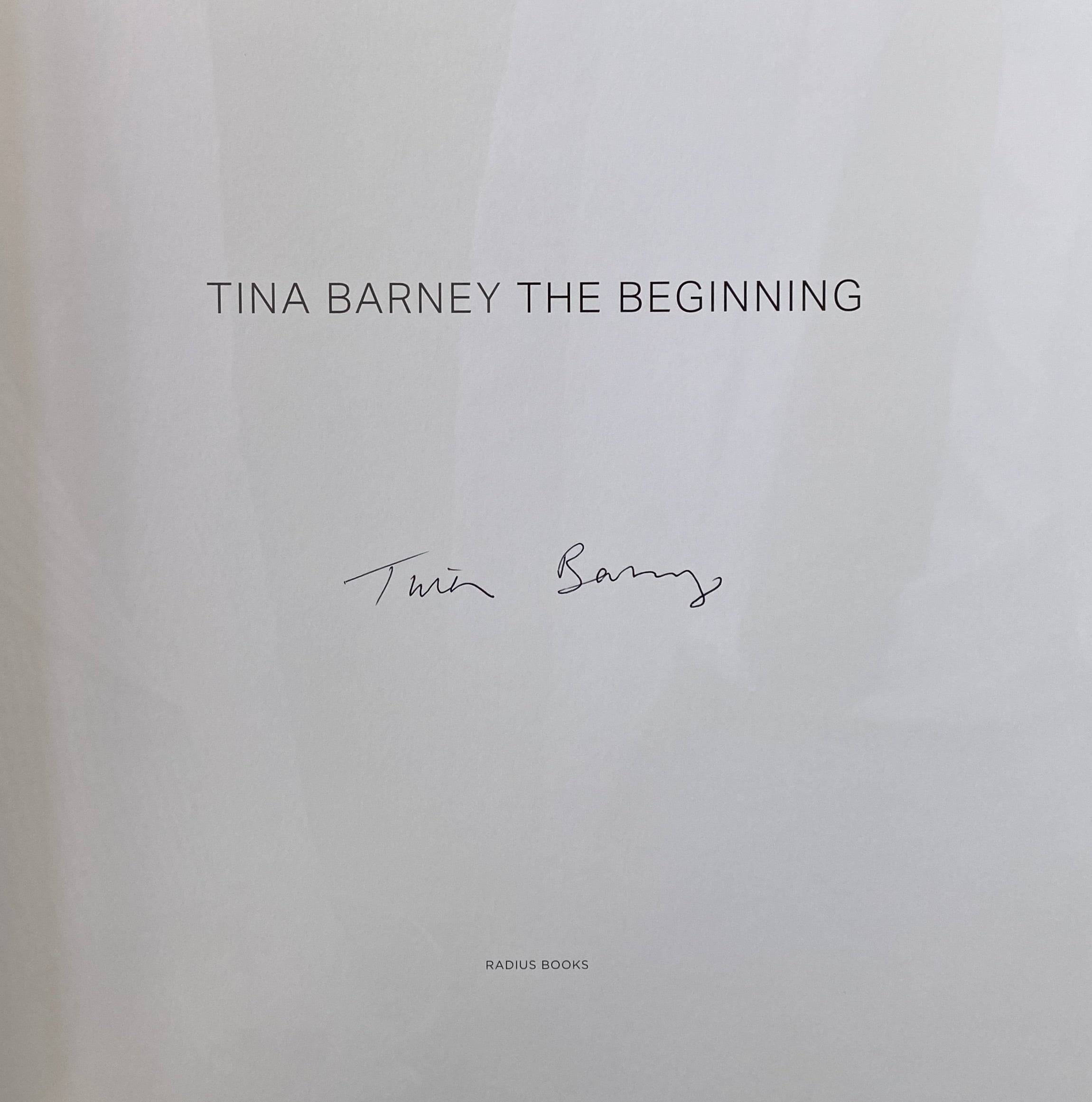 [SIGNED] TINA BARNEY THE BEGINNING