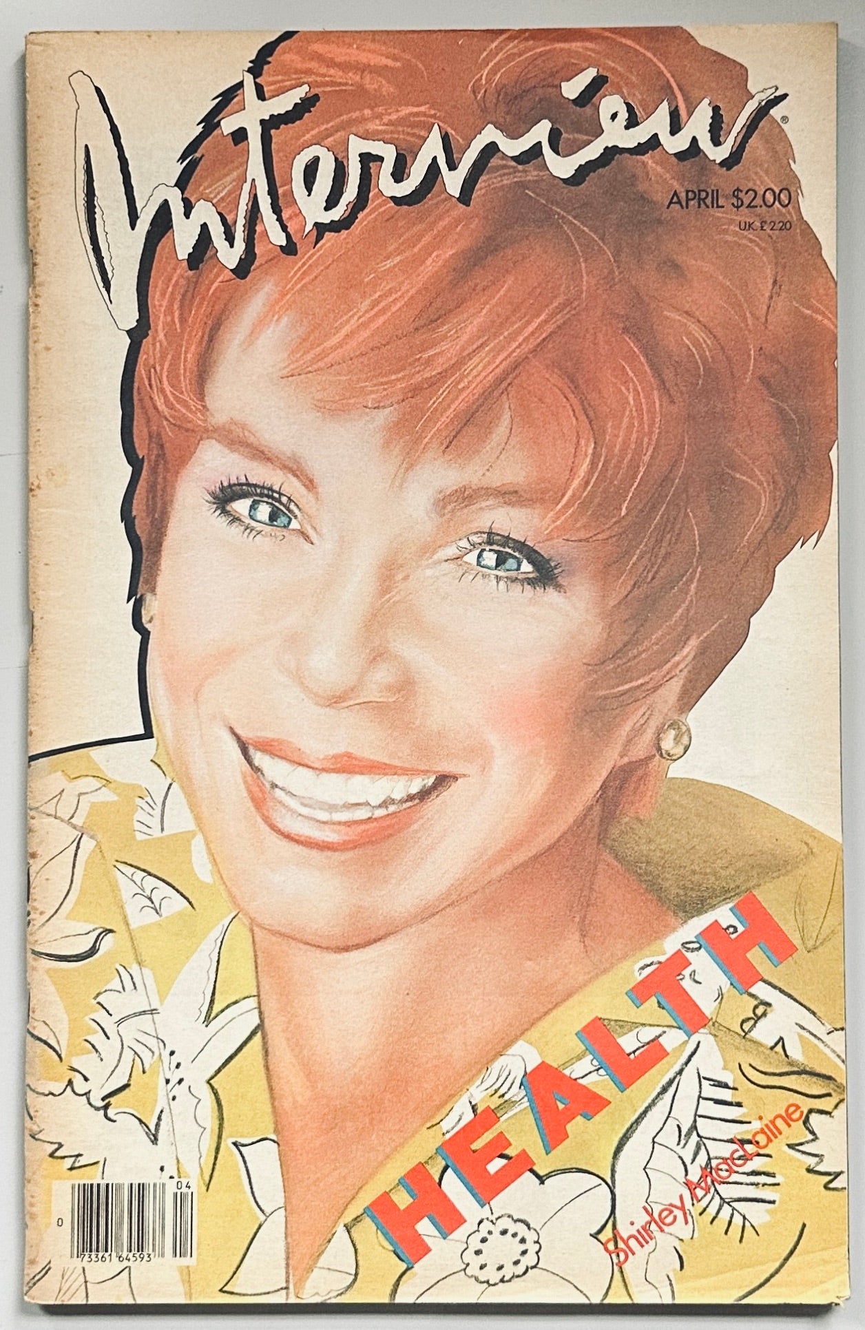 Interview Magazine 1985 Shirley MacLaine
