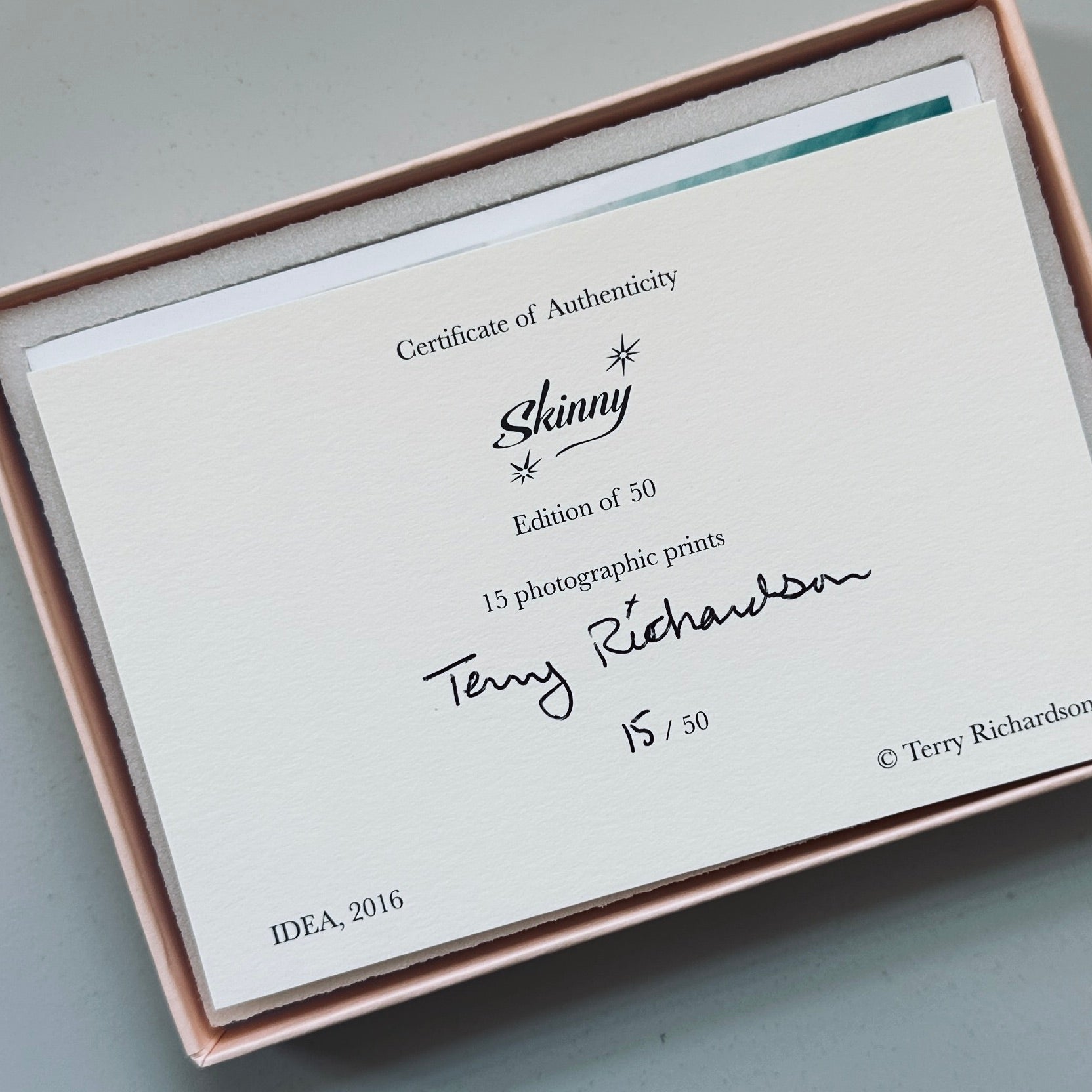 [SIGNED] TERRY RICHARDSON SKINNY PRINTS
