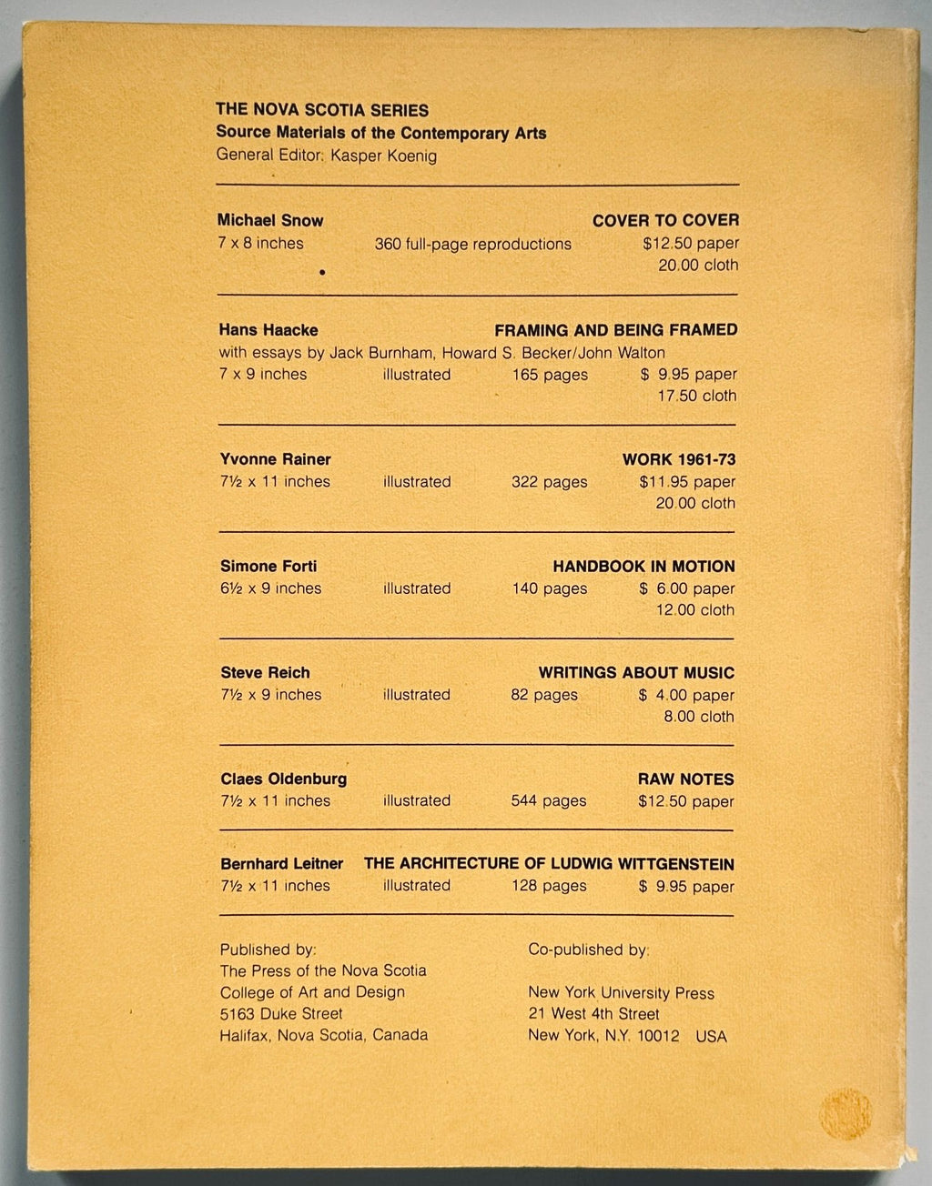 Donald Judd Complete Writings 1959-1975
