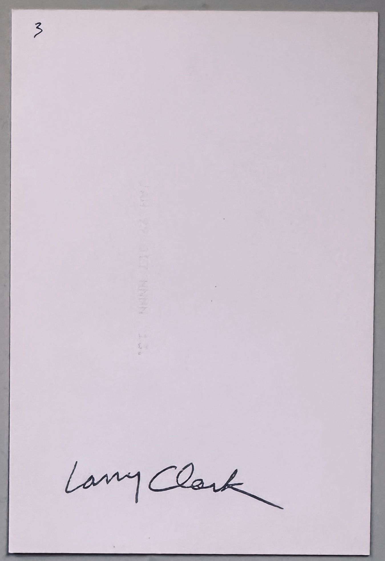 [SIGNED] LARRY CLARK LC WITH PRINT