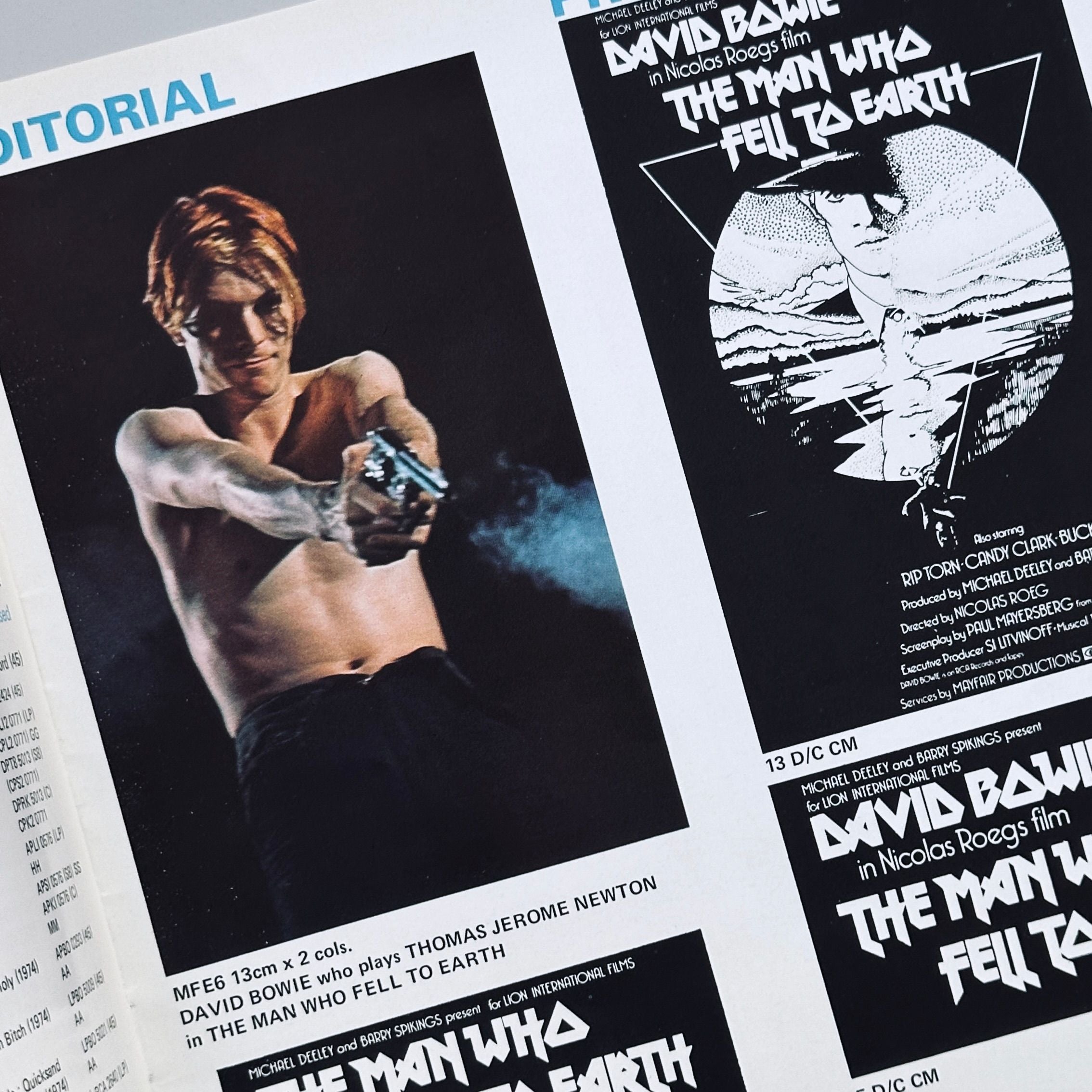 The Man Who Fell to Earth Press Booklet