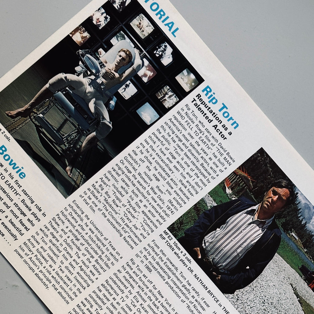 The Man Who Fell to Earth Press Booklet