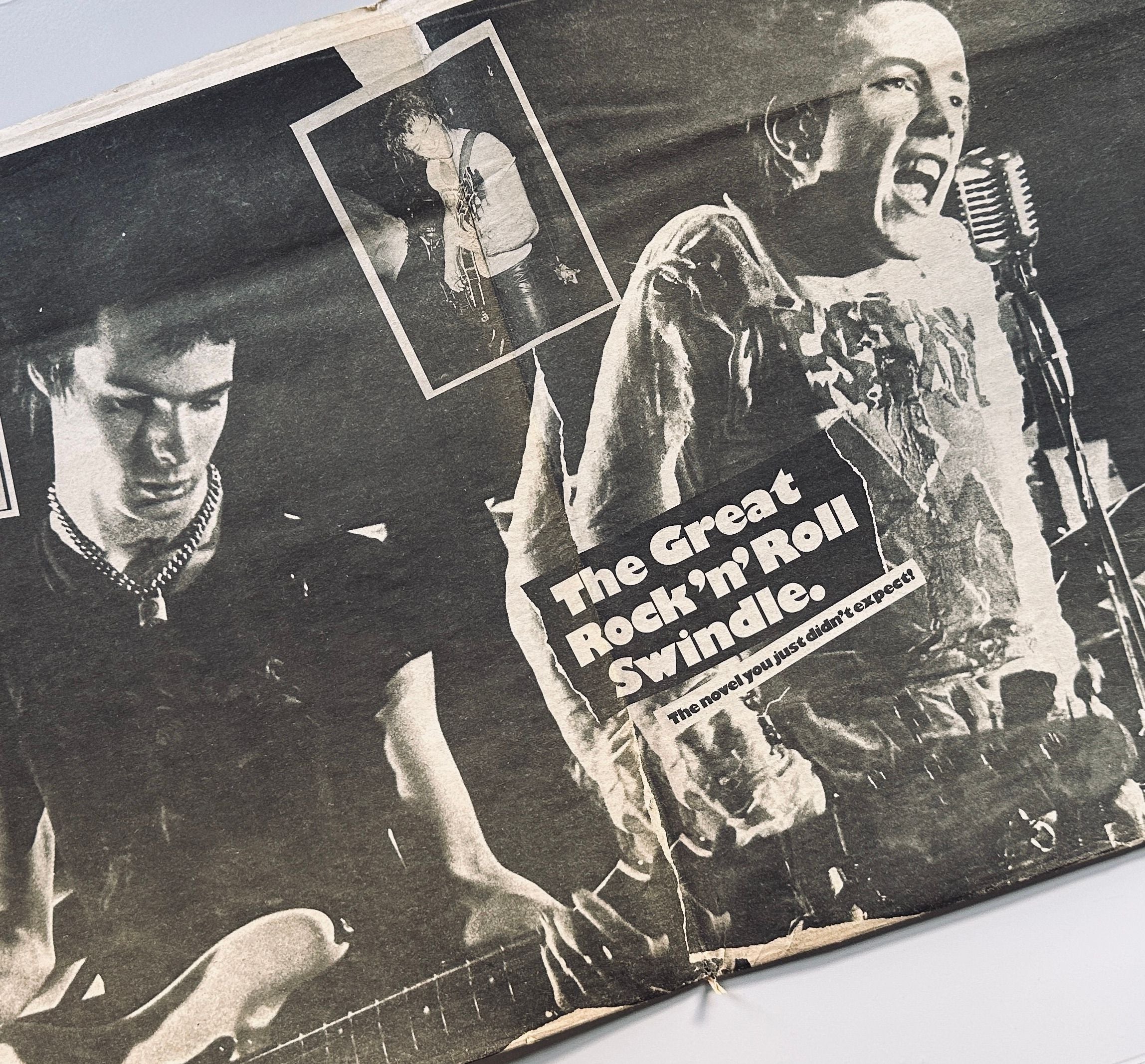 The Great Rock n Roll Swindle Novel Newspaper