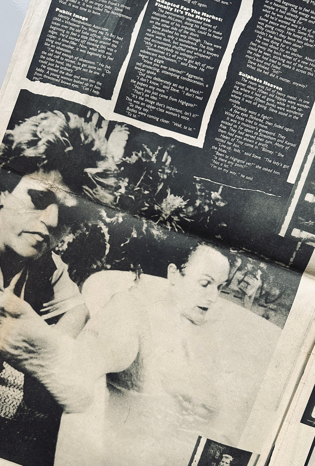 The Great Rock n Roll Swindle Novel Newspaper