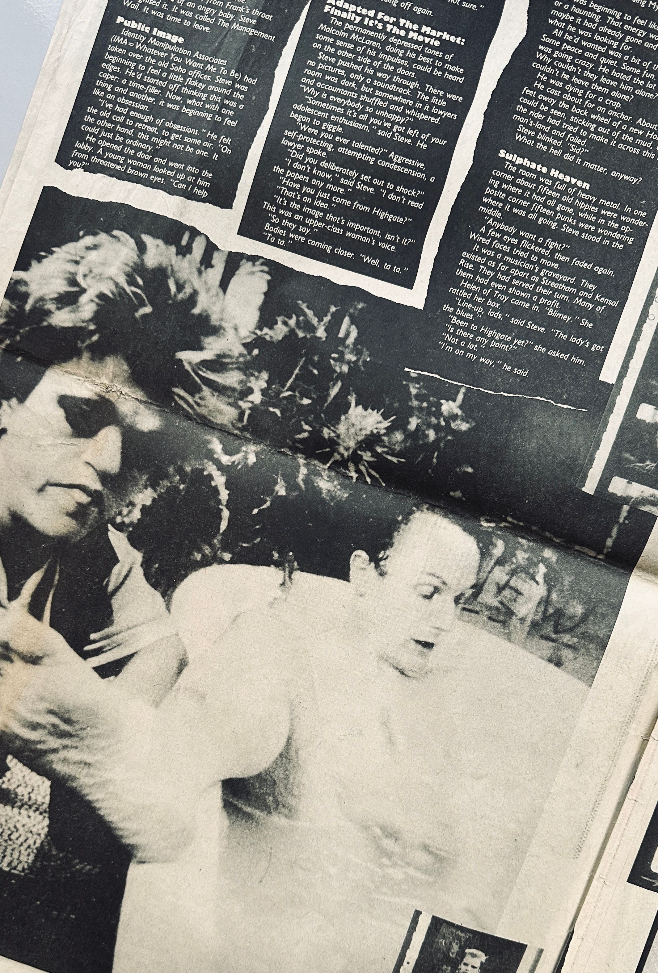 The Great Rock n Roll Swindle Novel Newspaper