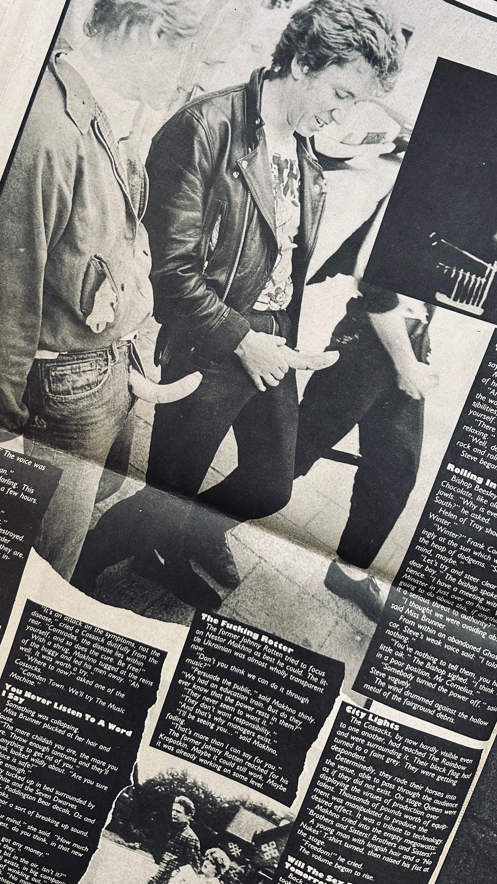 The Great Rock n Roll Swindle Novel Newspaper