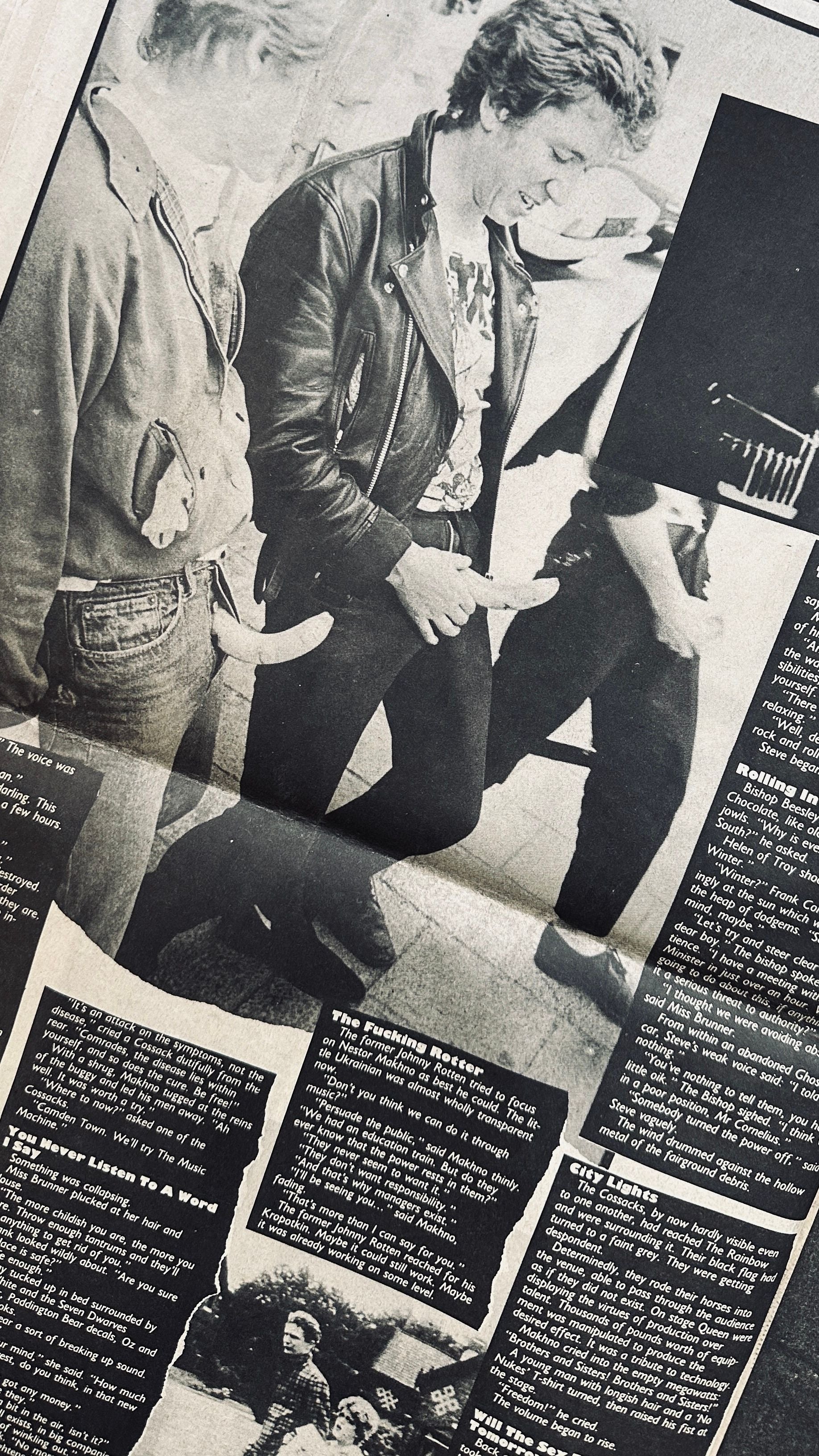 The Great Rock n Roll Swindle Novel Newspaper