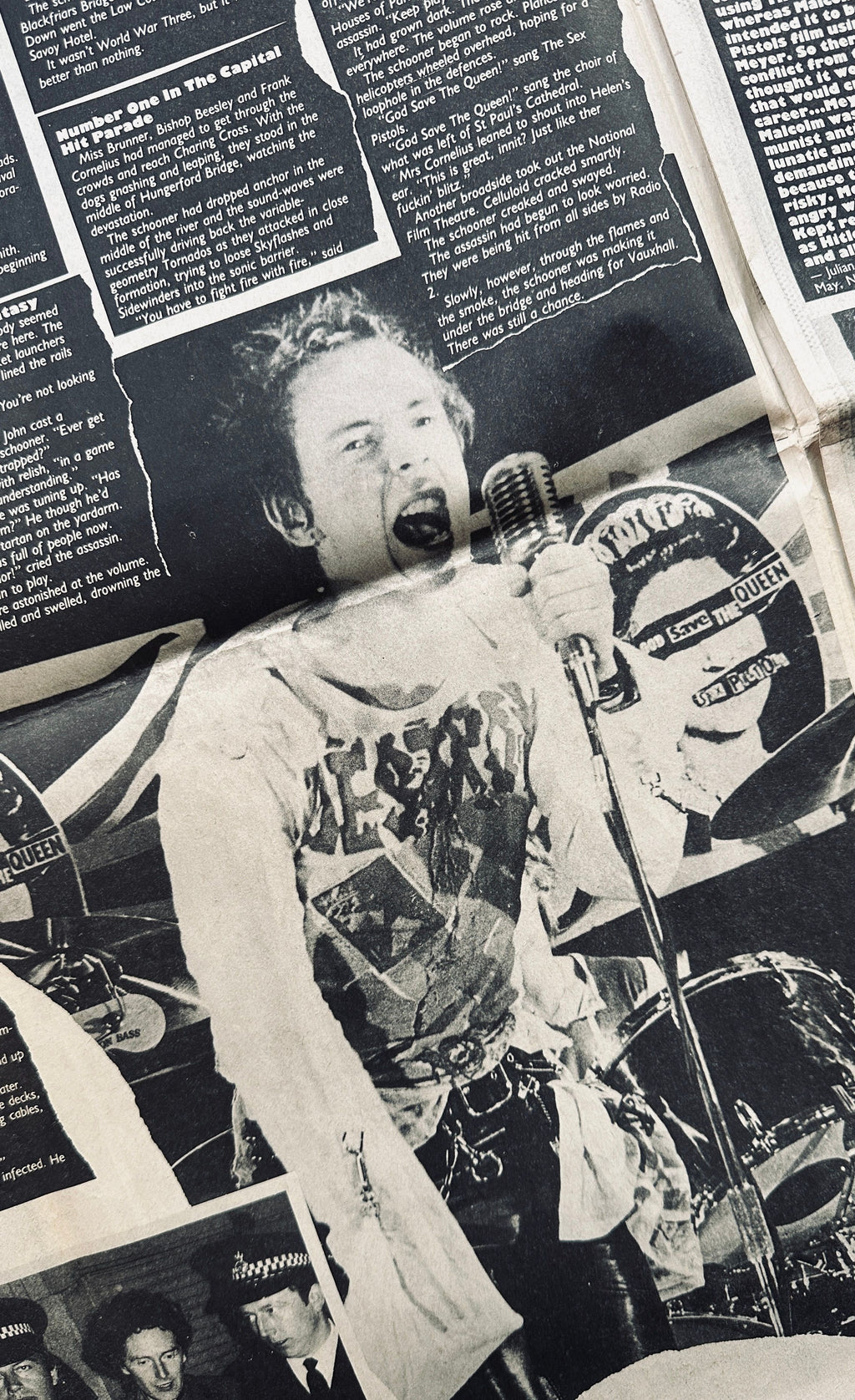 The Great Rock n Roll Swindle Novel Newspaper