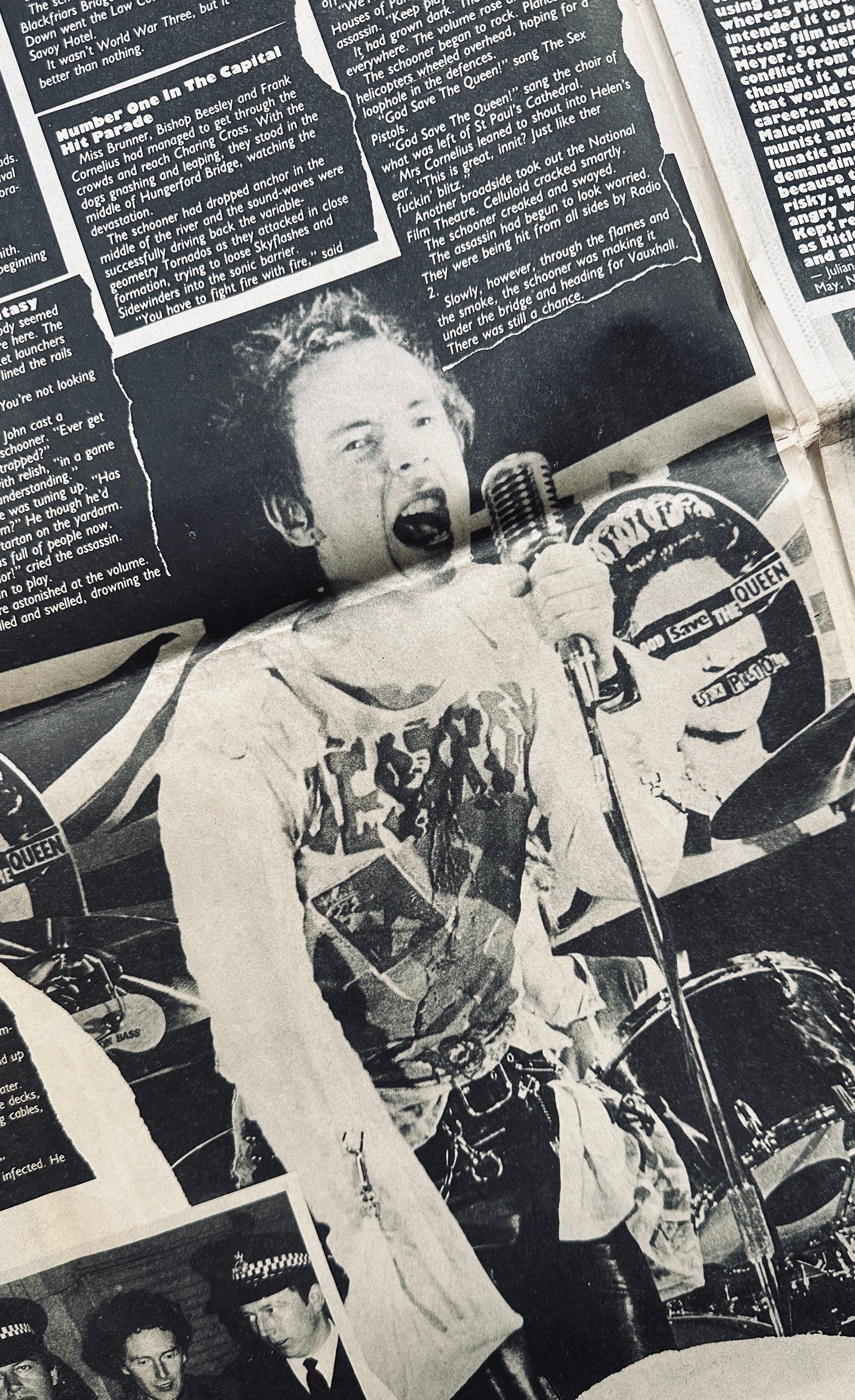 The Great Rock n Roll Swindle Novel Newspaper