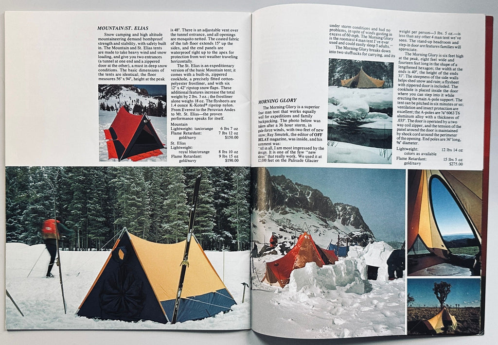 North Face 1975 catalogue