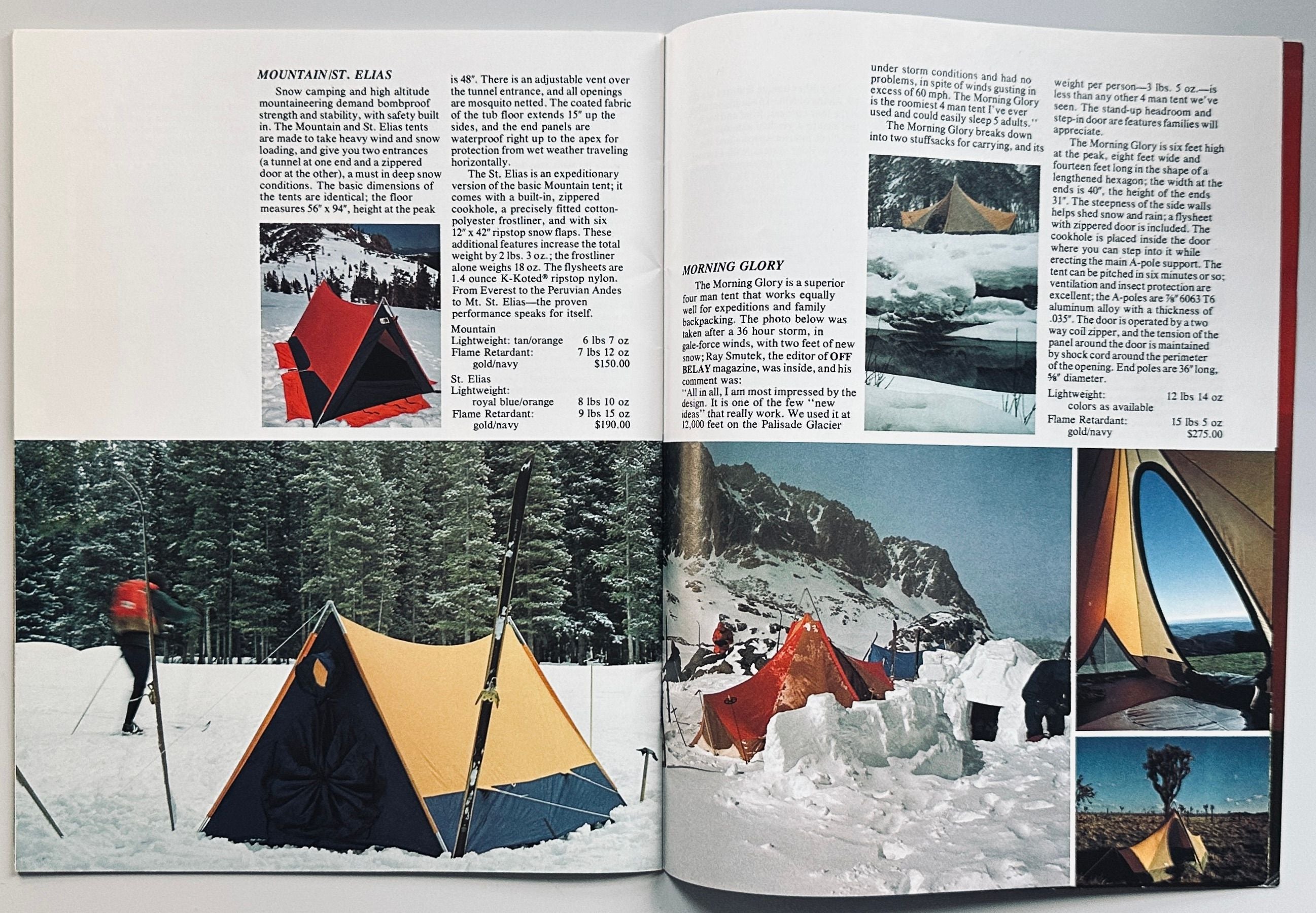 North Face 1975 catalogue