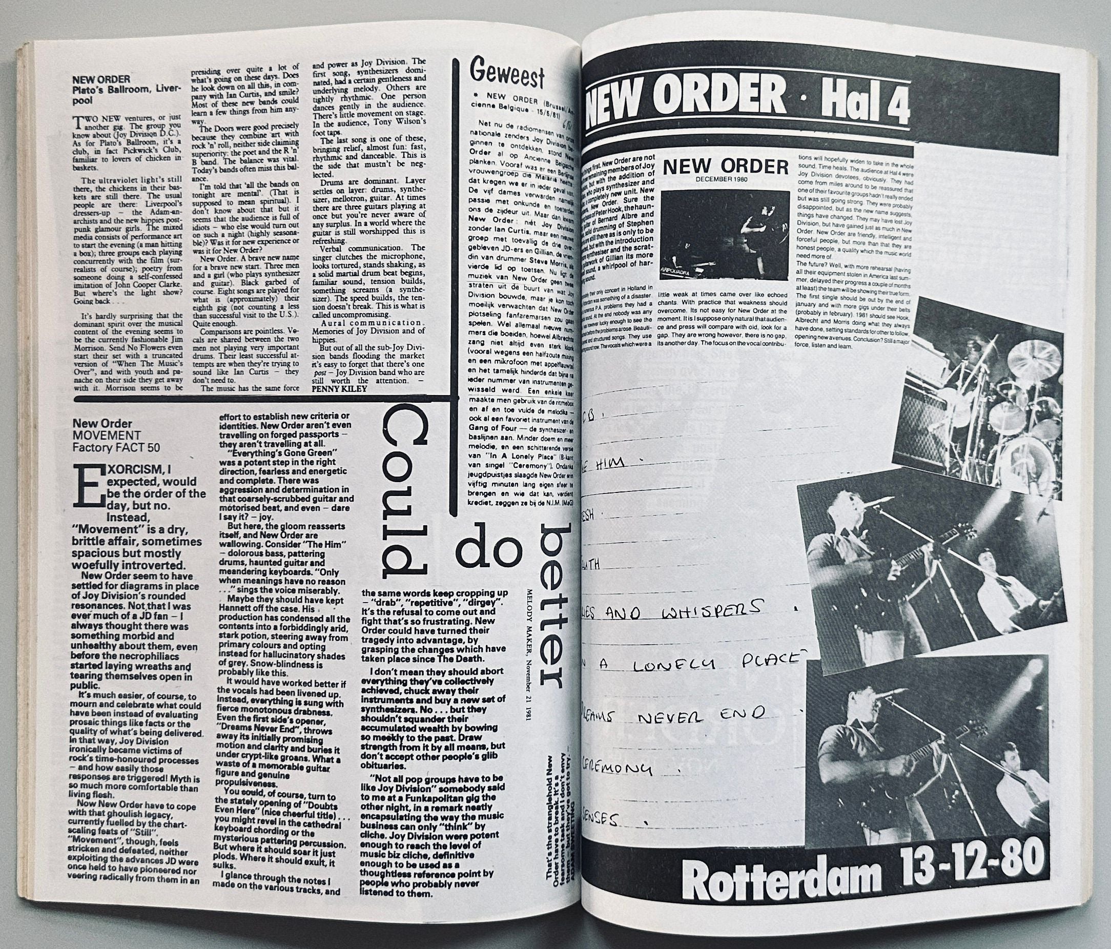 Joy Division and New Order A History In Cuttings
