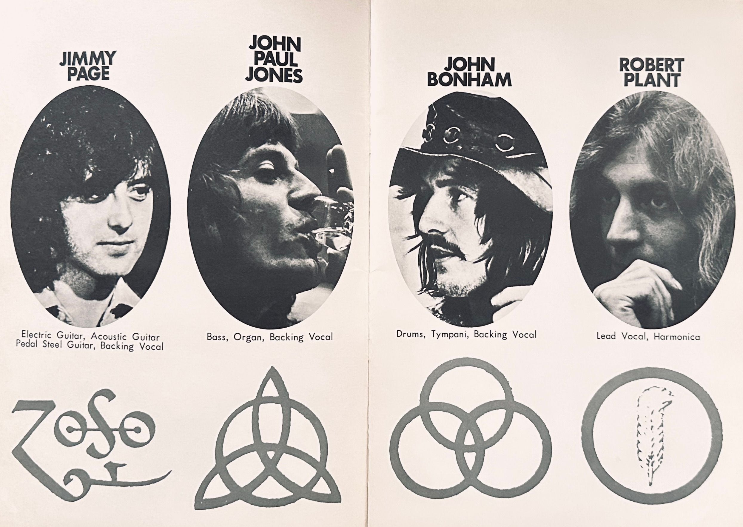 Led Zeppelin 1972 Japanese Tour Programme