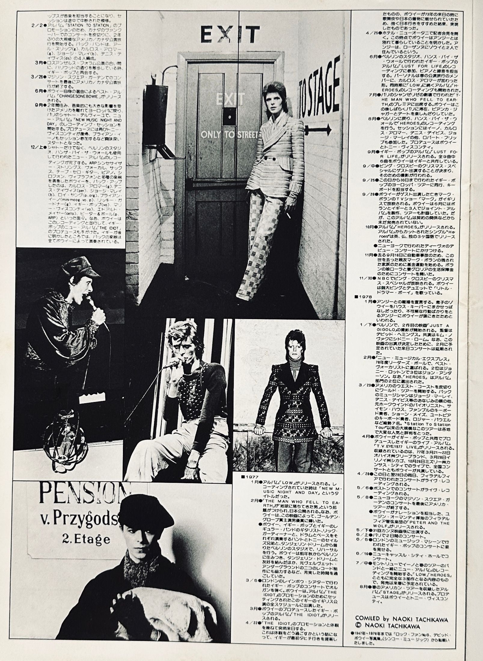 David Bowie Isolar Japan Tour Programme 1978